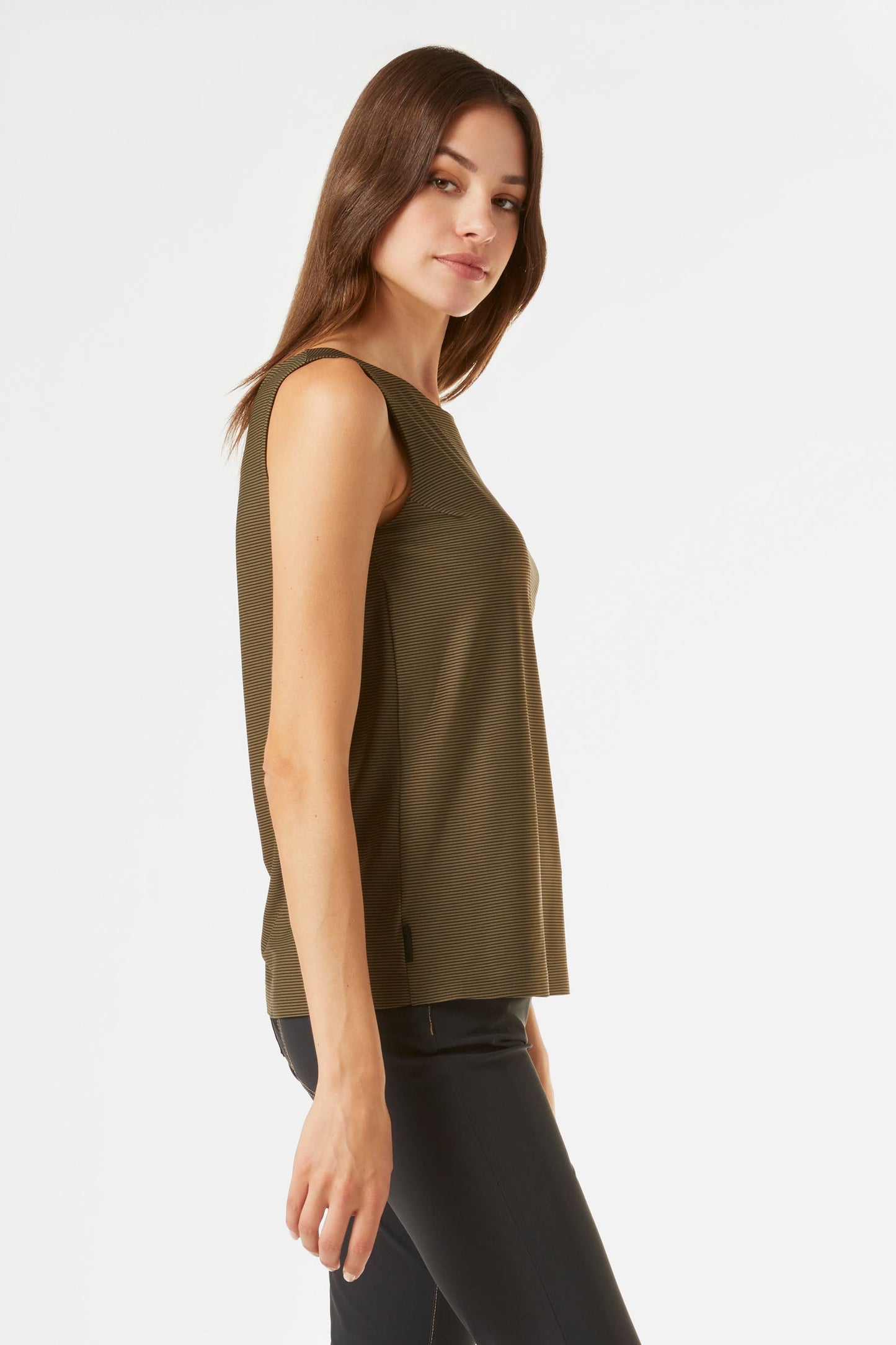 Shirty Stripe Sleeveless Lady