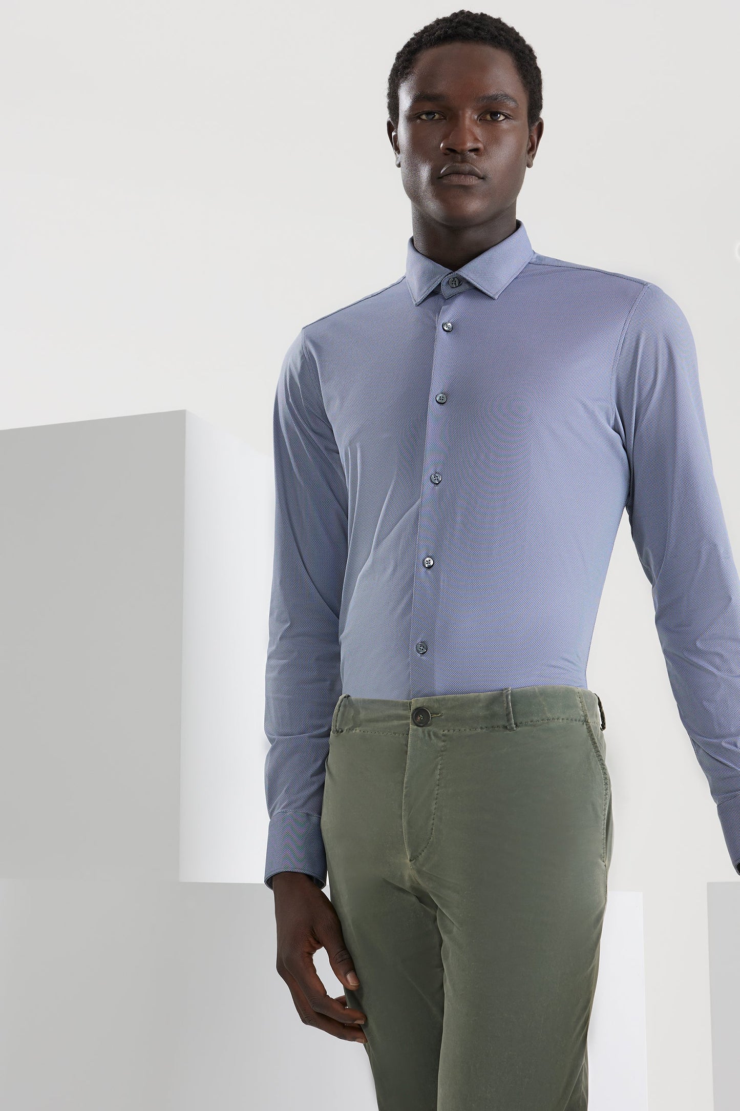Shirt Oxford Jacquard Open