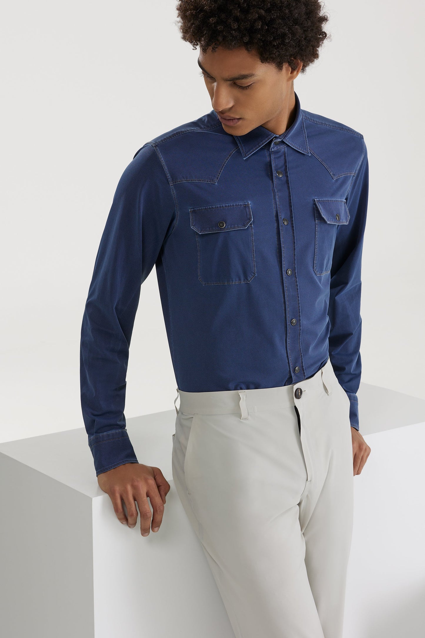 Shirt Techno Indaco