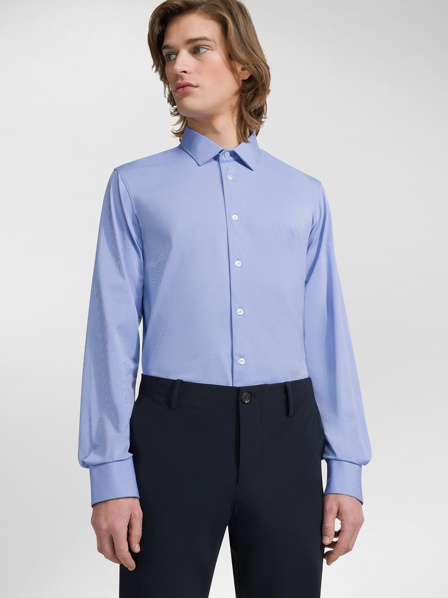 Oxford Jacquard Open Shirt
