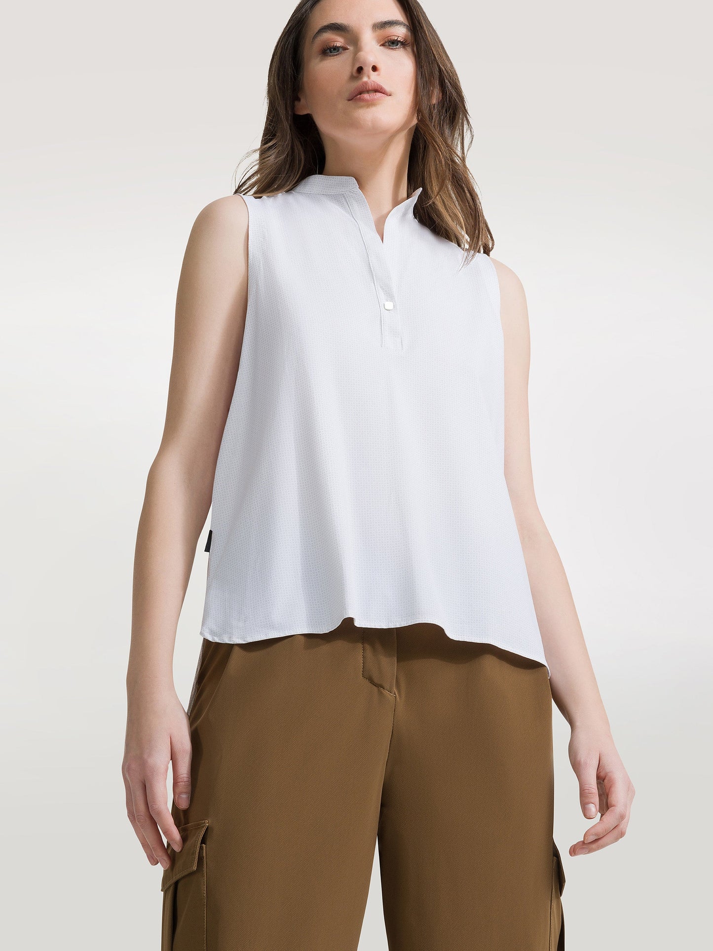 Micro White Kor Wom Shirty