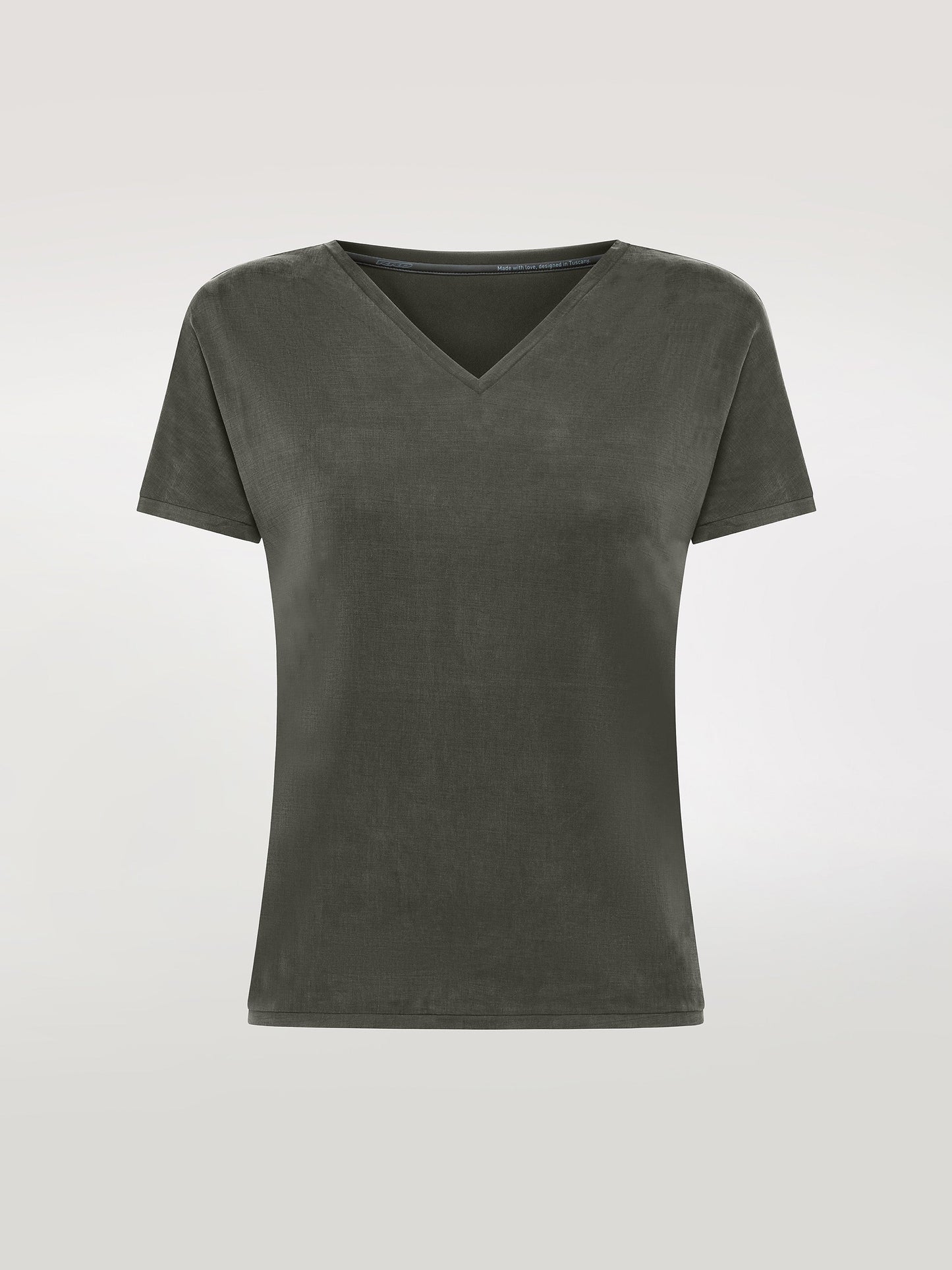 Cupro V-Neck Wom Shirty