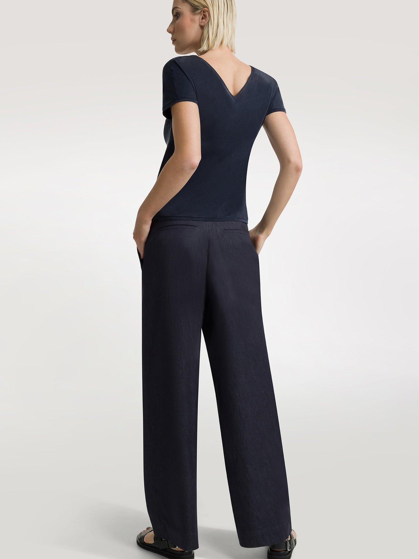 Cupro V-Neck Wom Shirty