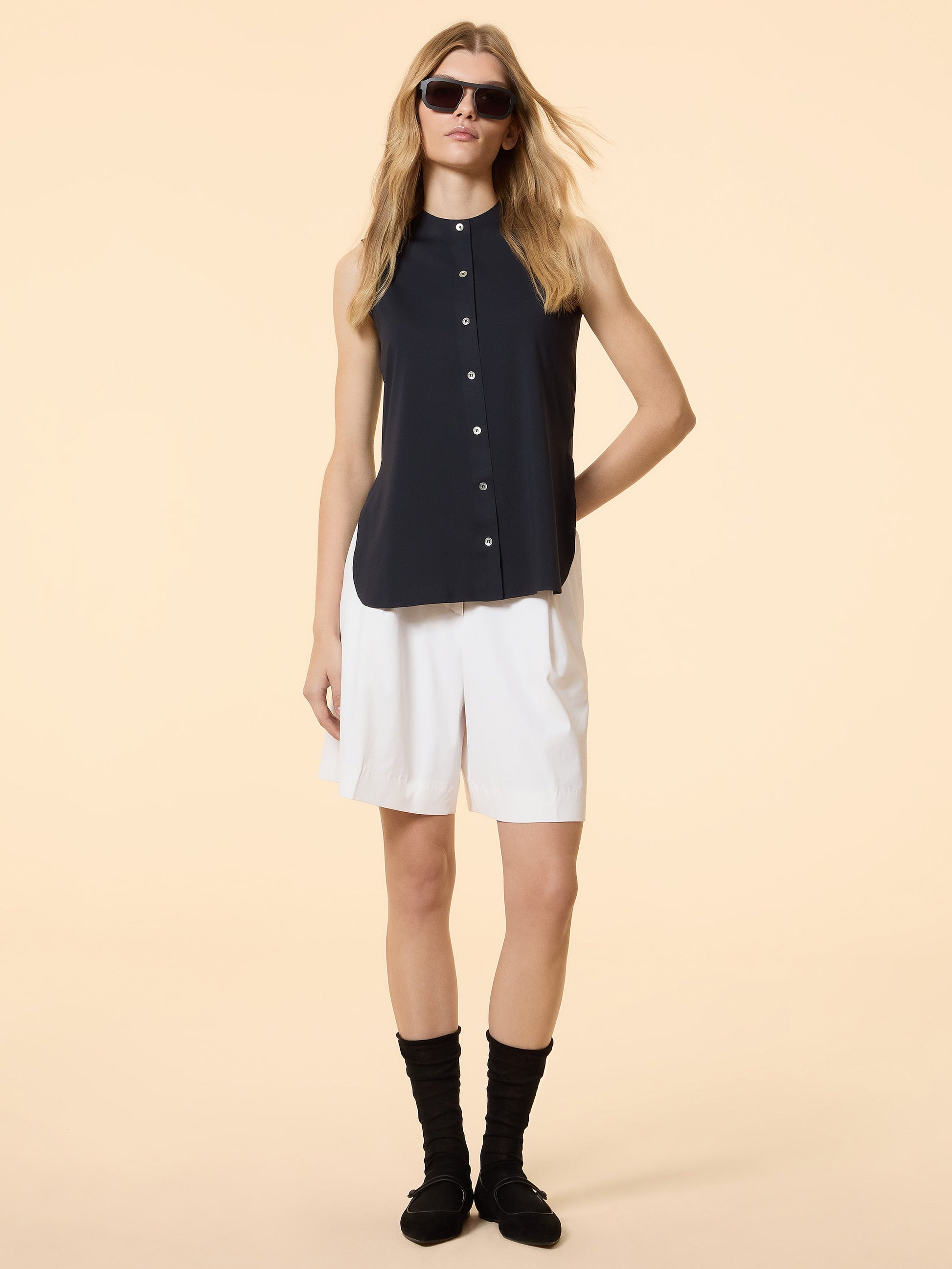 Oxford Sleeveless Wom Shirt - RRD Roberto Ricci Designs - Official Online Store