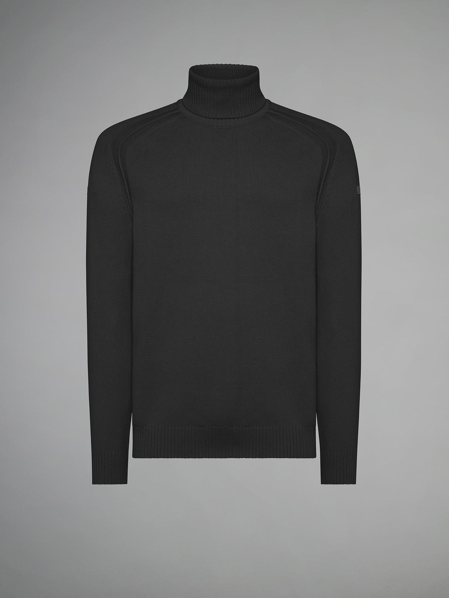 Cotton Plain Turtleneck Knit