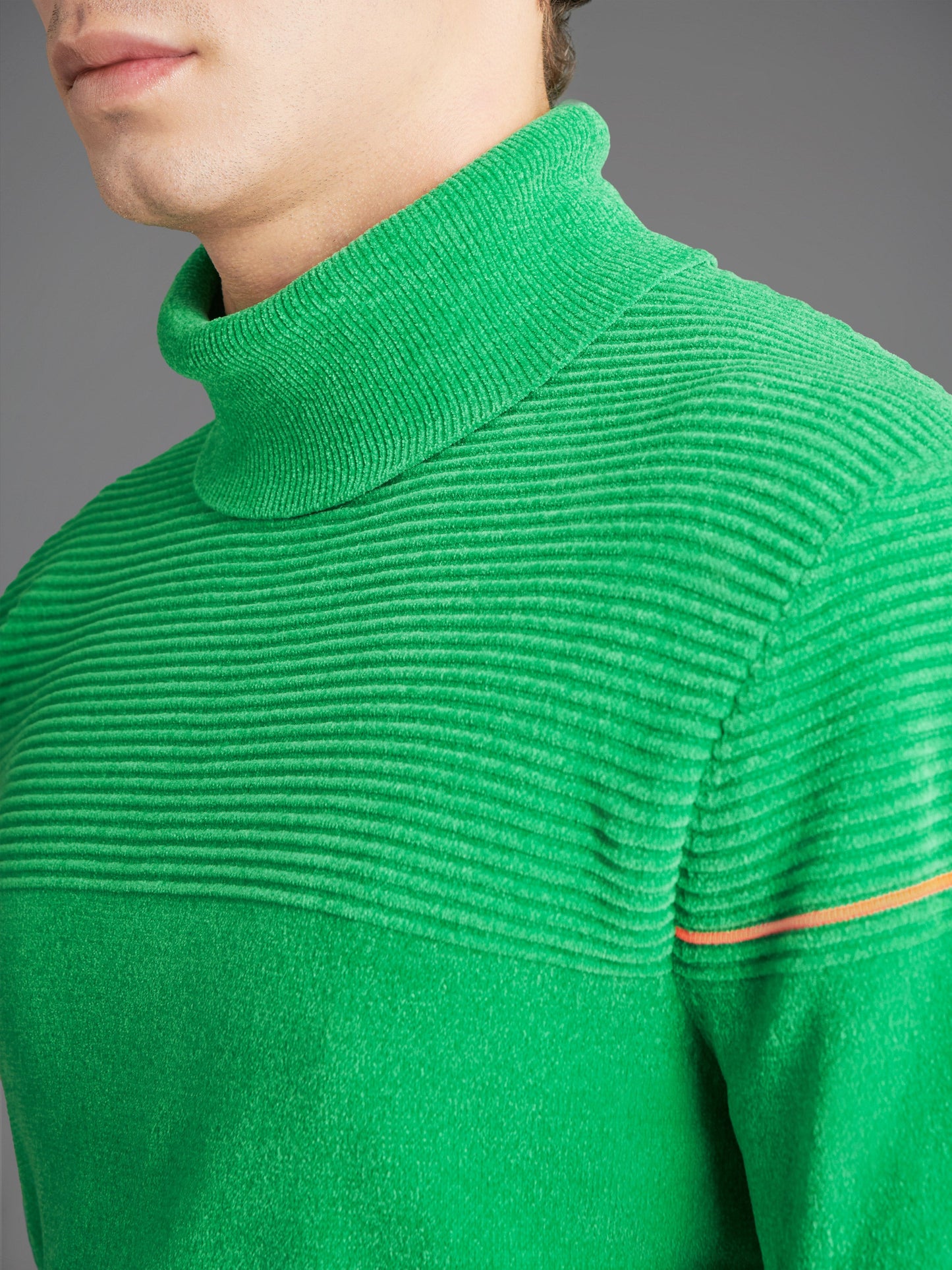 Velvet Ottoman Turtleneck Knit