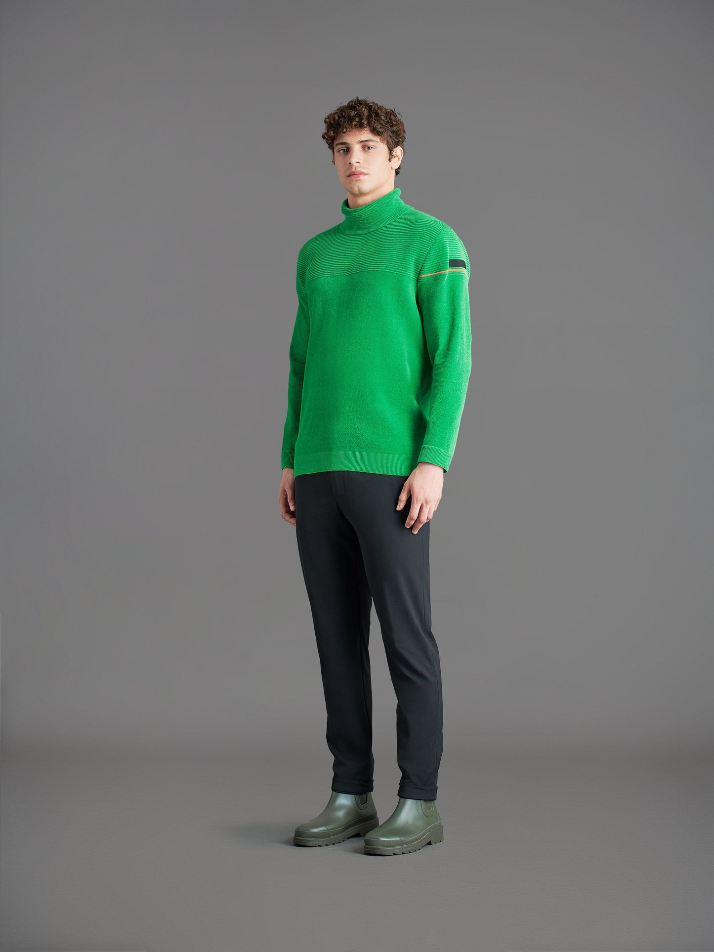 Velvet Ottoman Turtleneck Knit