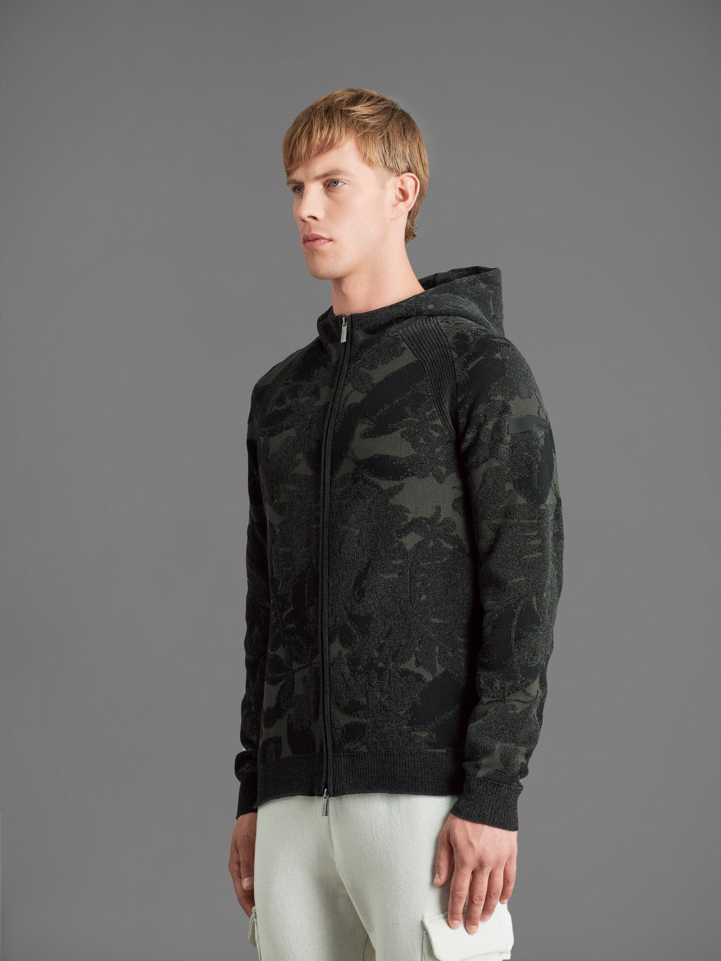 Velvet Dama Hood Zip Knit