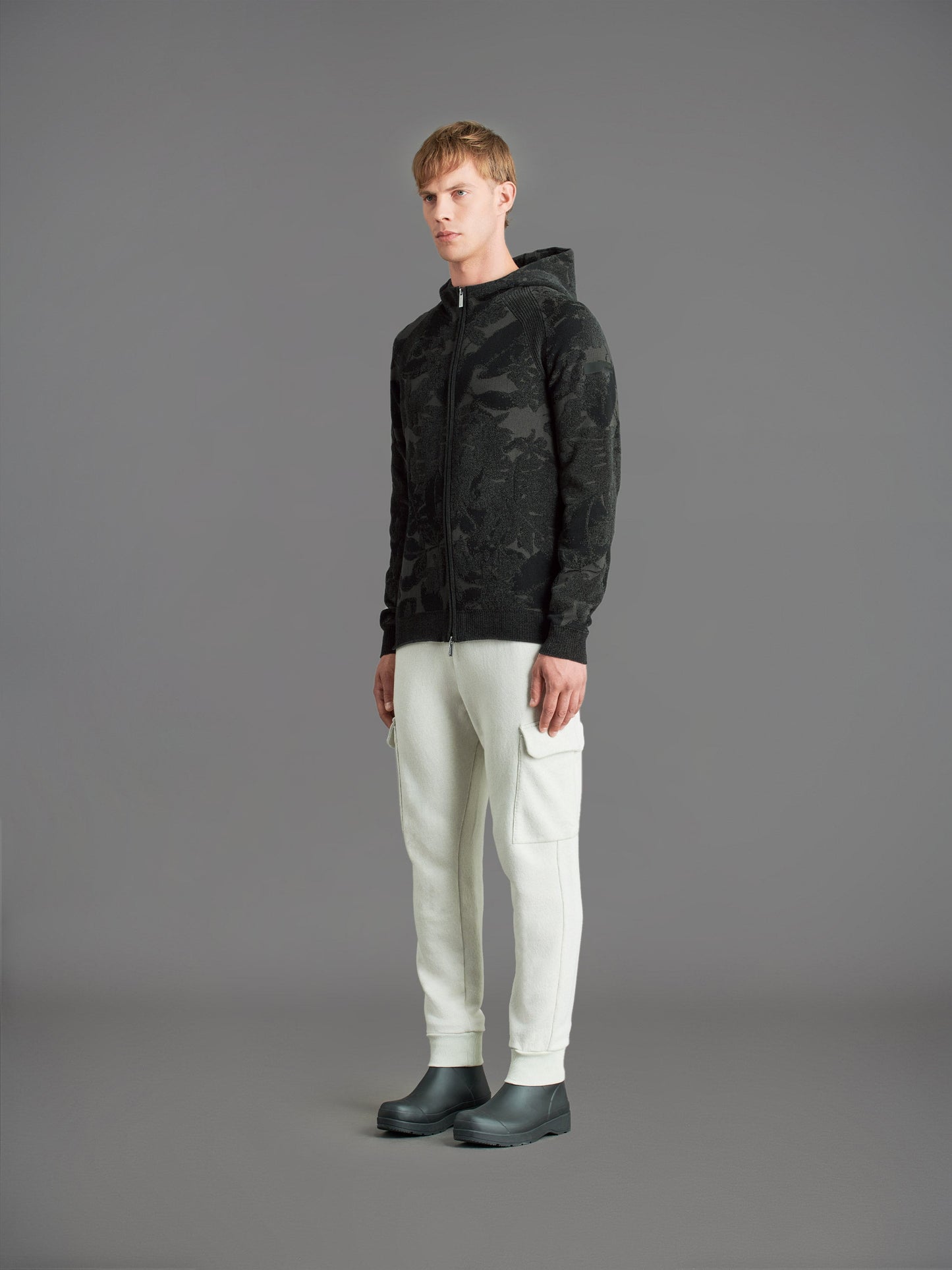 Velvet Dama Hood Zip Knit