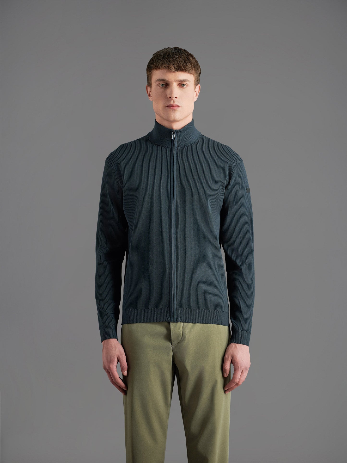 Amos Lupin Full Zip Knit