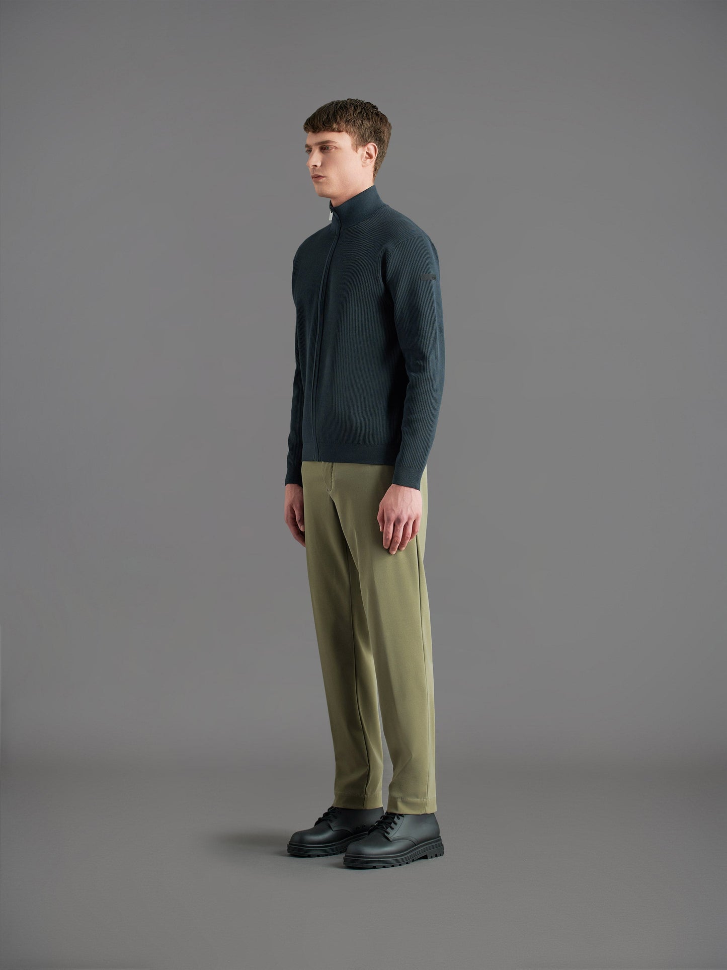 Amos Lupin Full Zip Knit