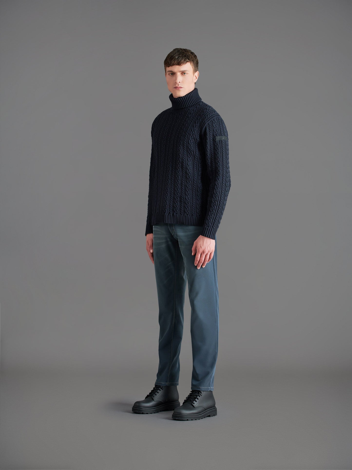 Amos Fish Turtleneck Knit