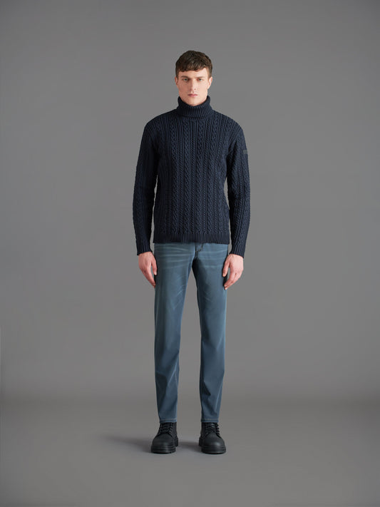 Amos Fish Turtleneck Knit