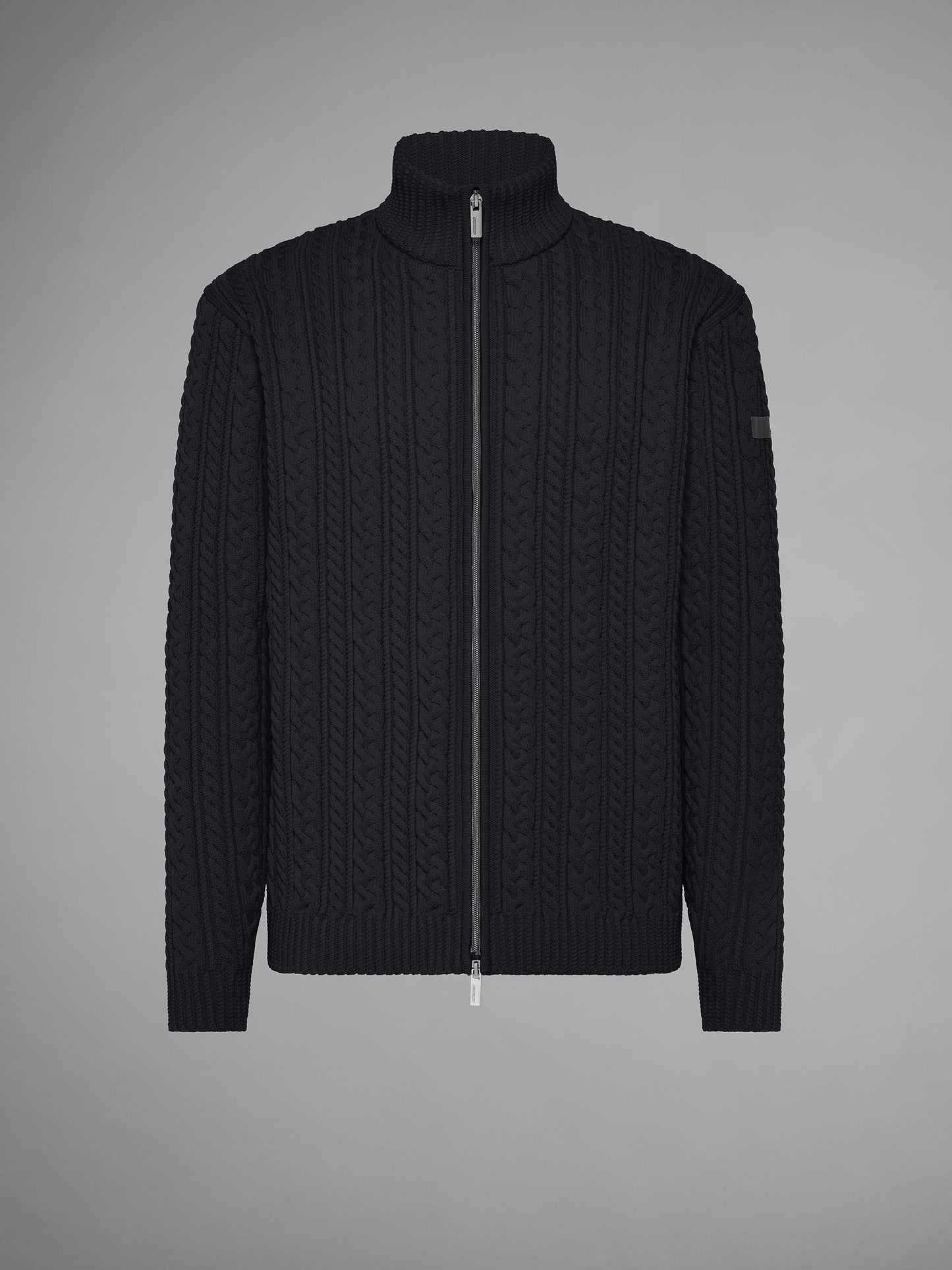 Amos Fish Full Zip Knit