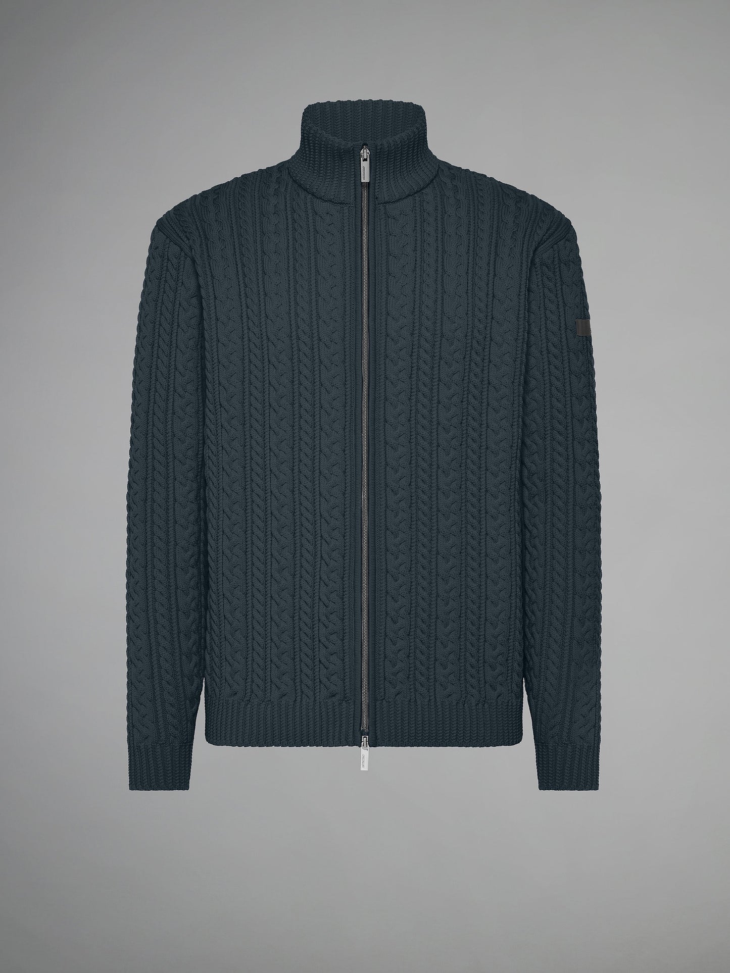 Amos Fish Full Zip Knit