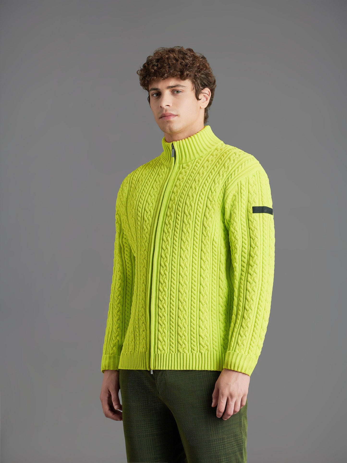 Amos Fish Full Zip Knit