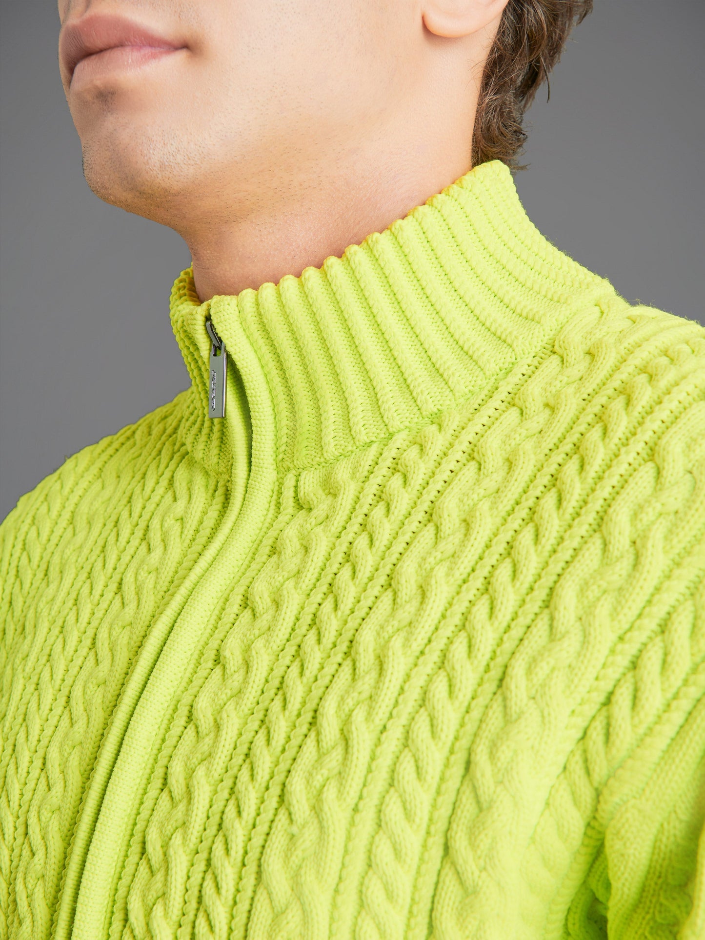 Amos Fish Full Zip Knit