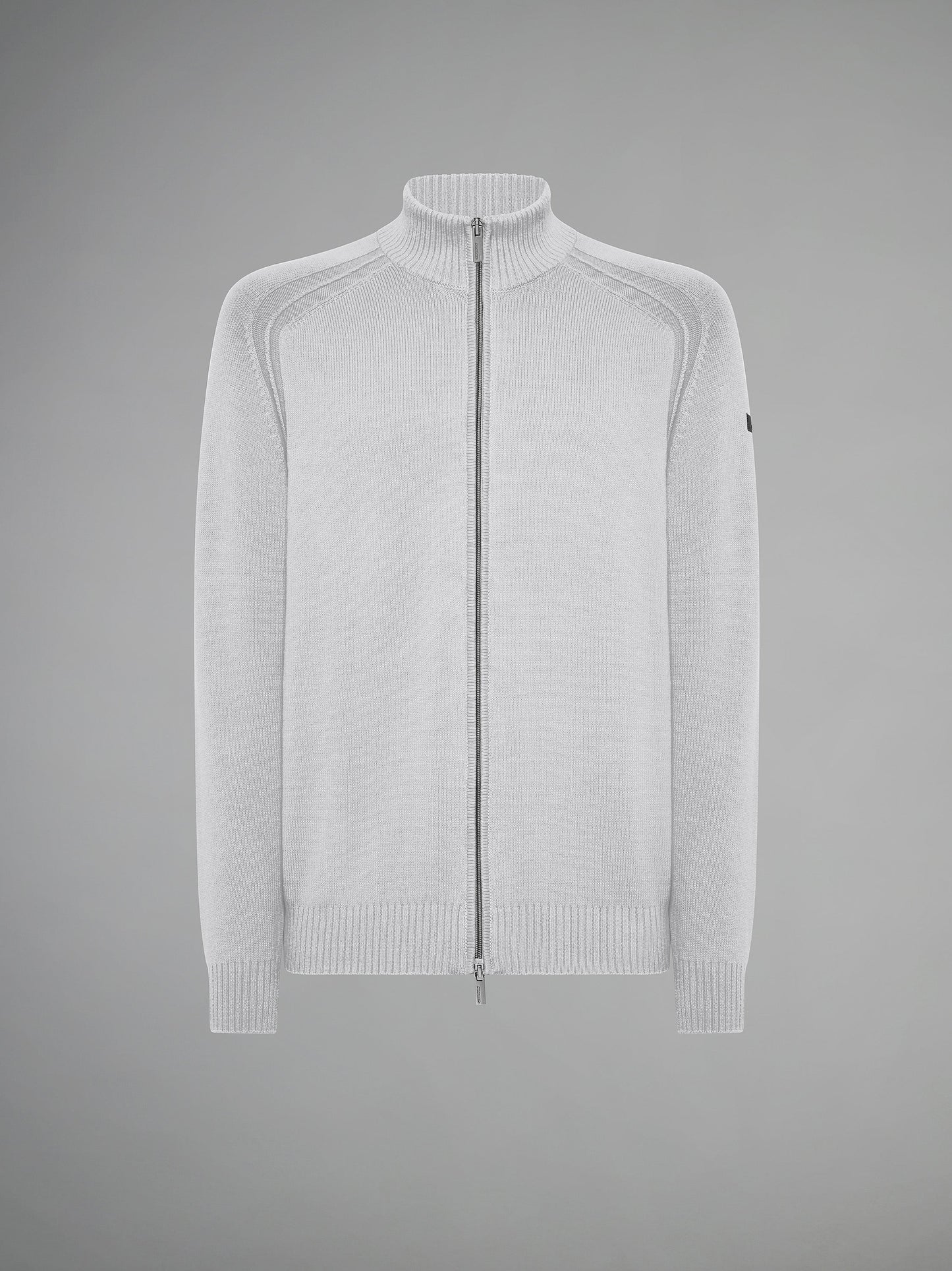 Cotton Plain Zip Knit