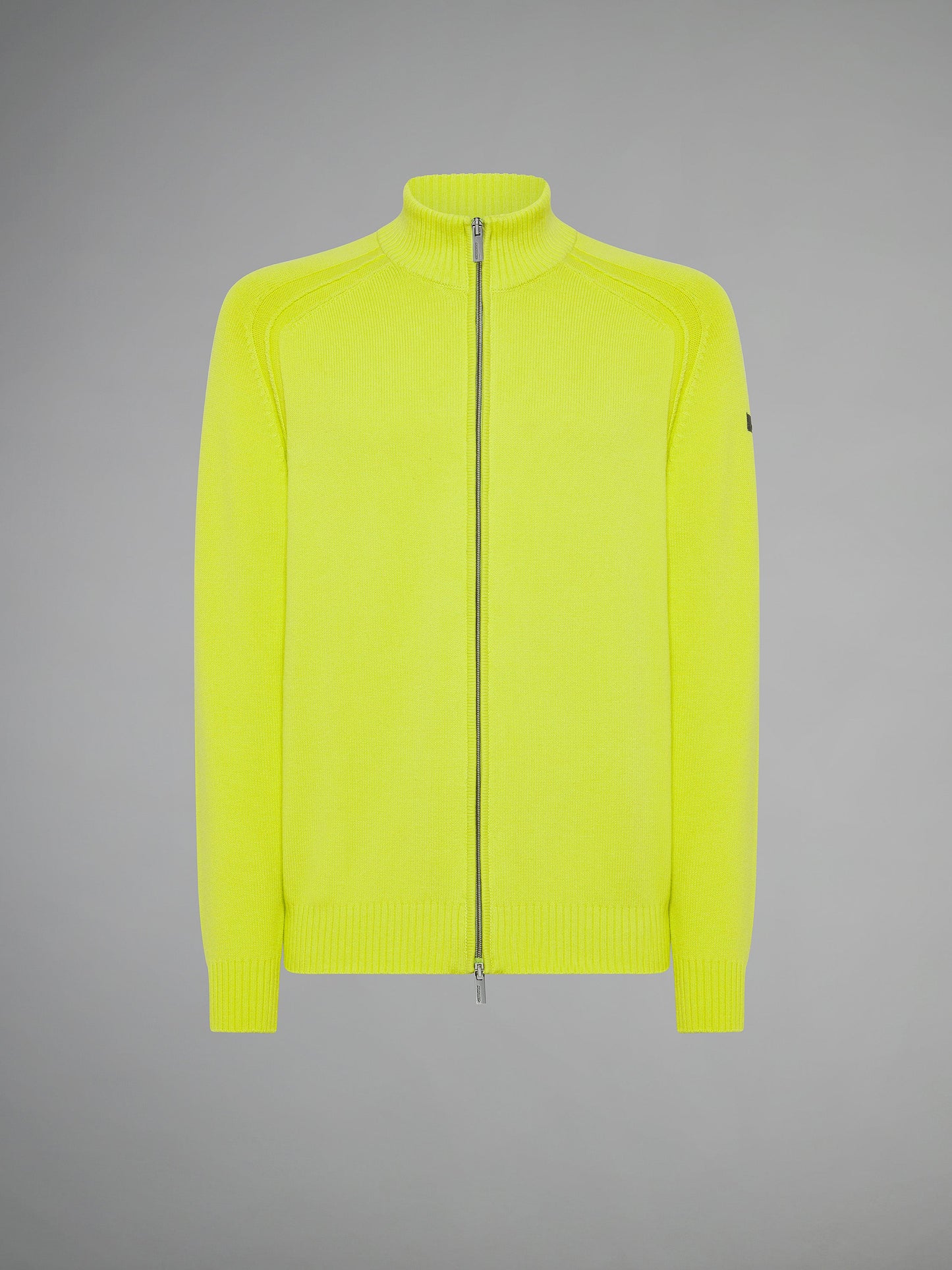 Cotton Plain Zip Knit