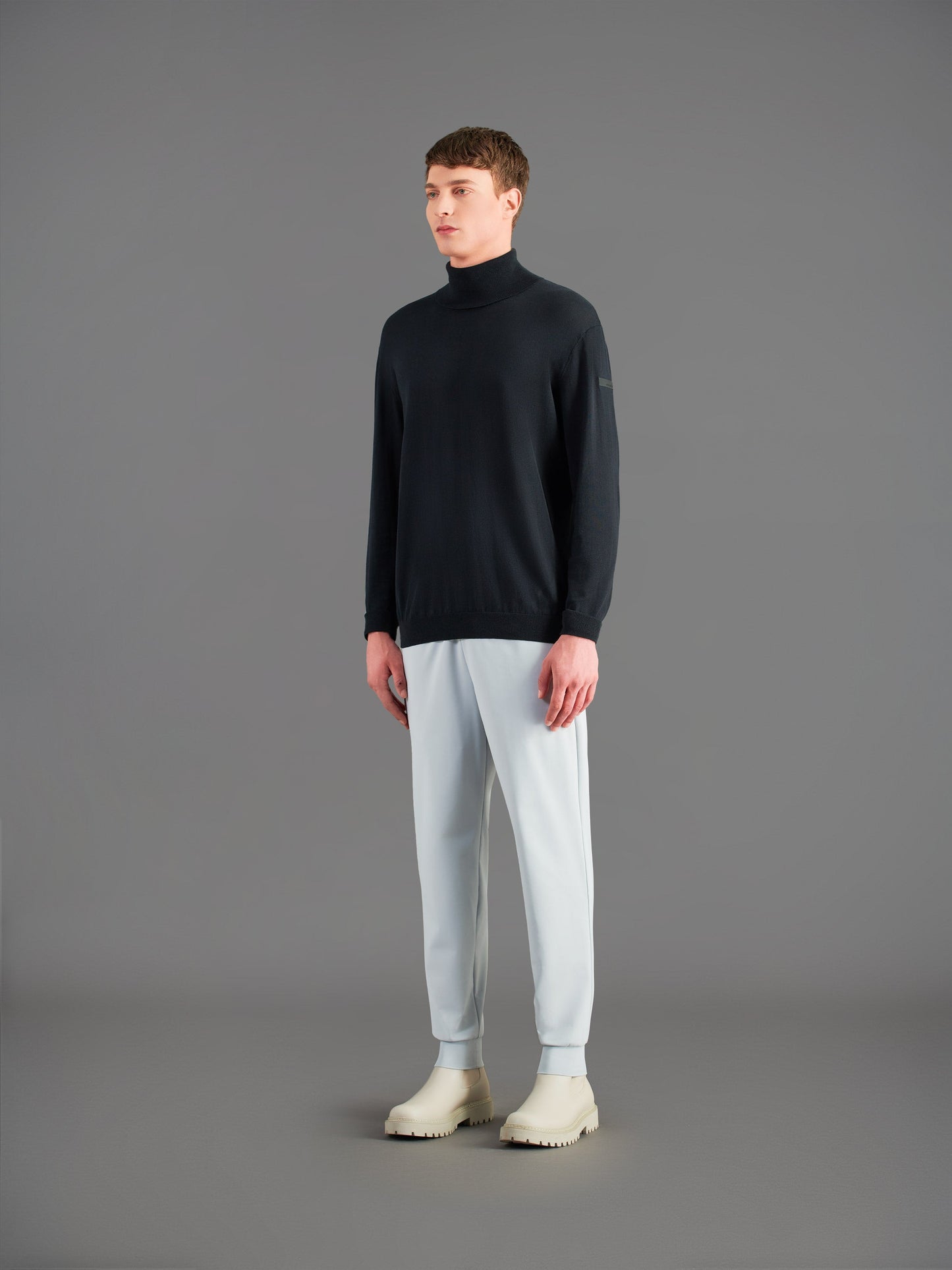 Intarzia Turtleneck Knit