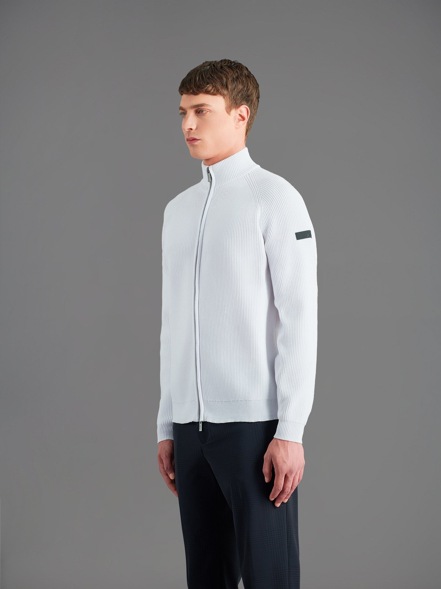 Amos Perla Full Zip Knit