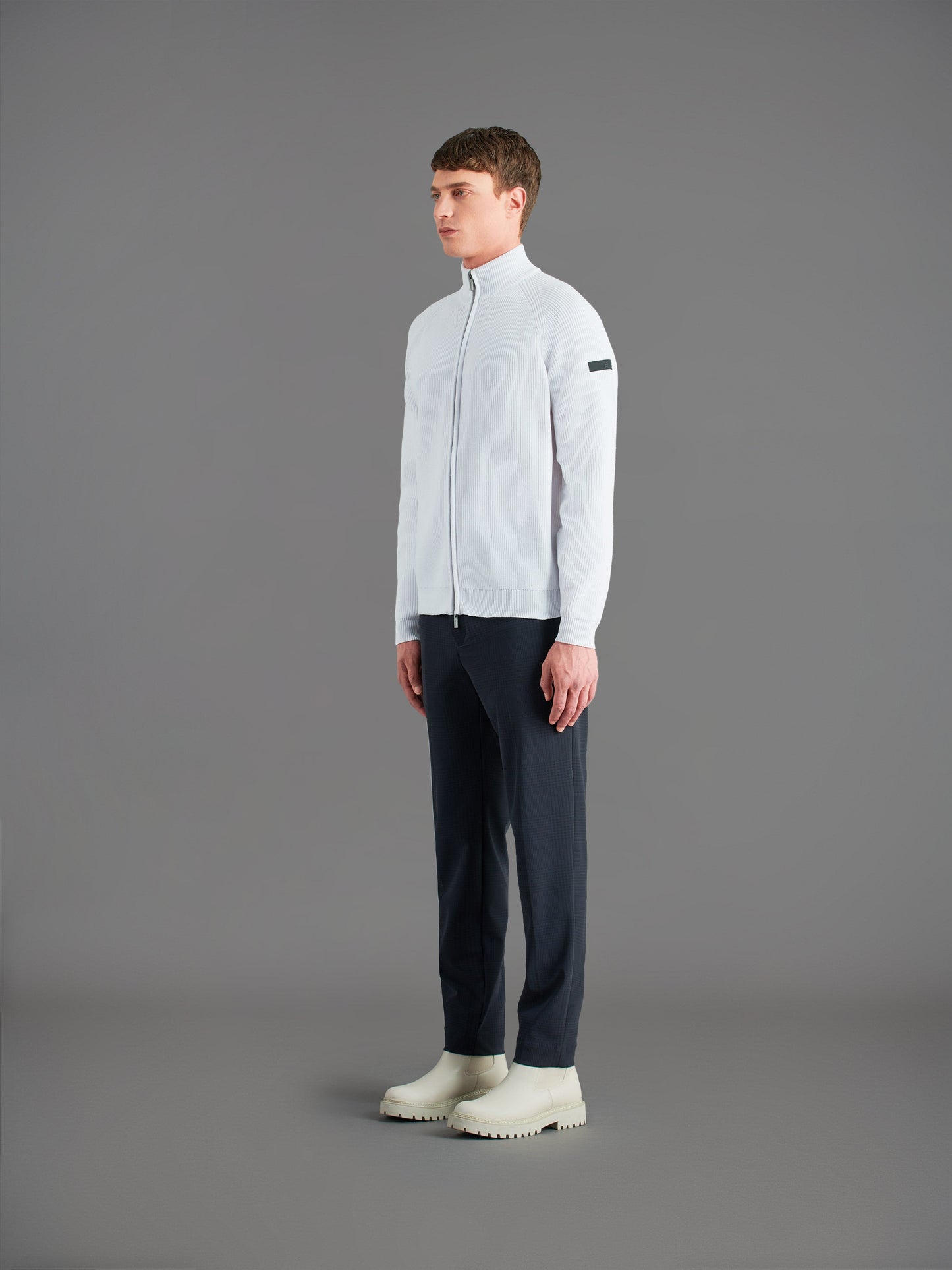 Amos Perla Full Zip Knit