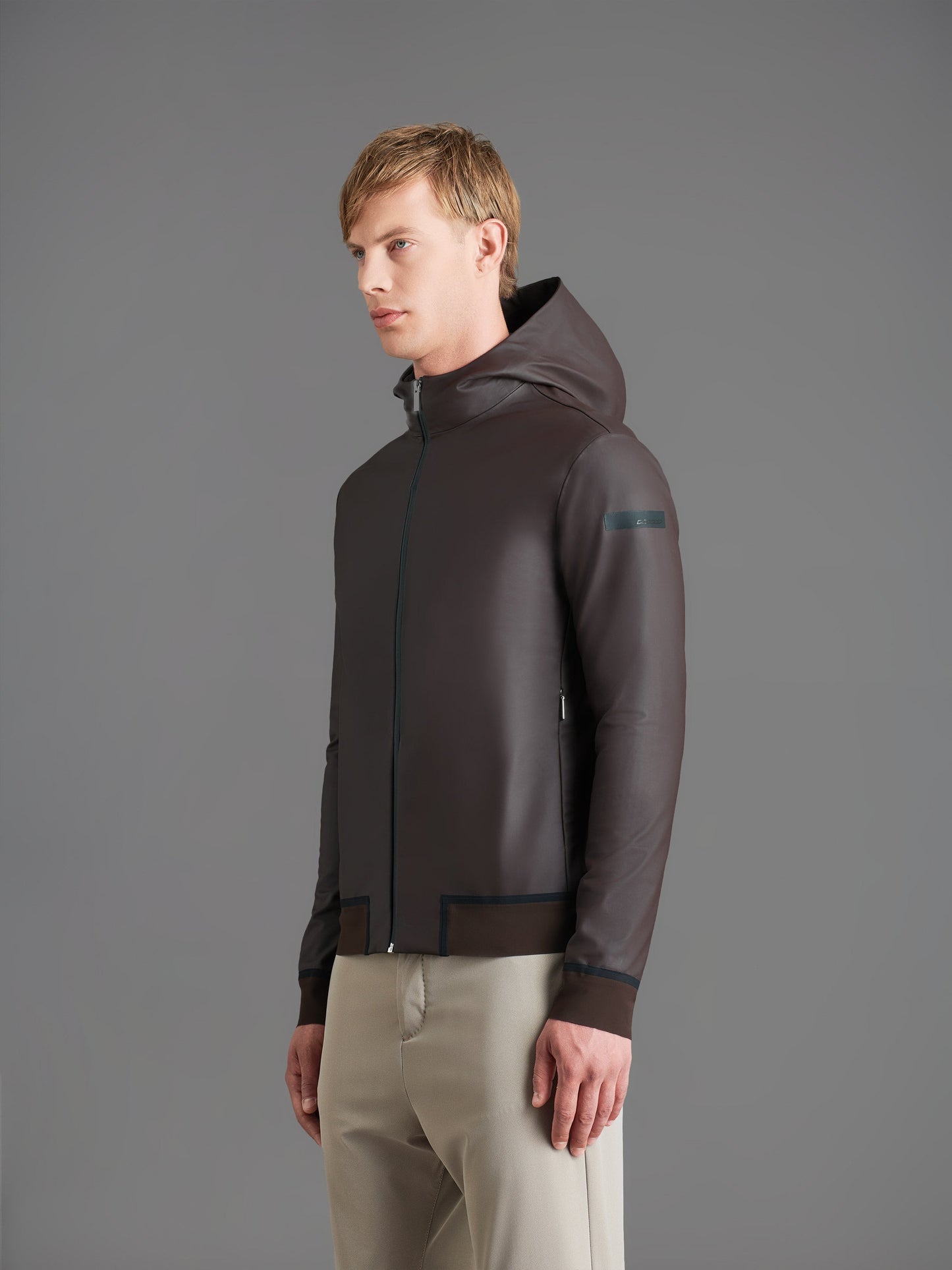 Rubber Hood Zip Soft Jkt