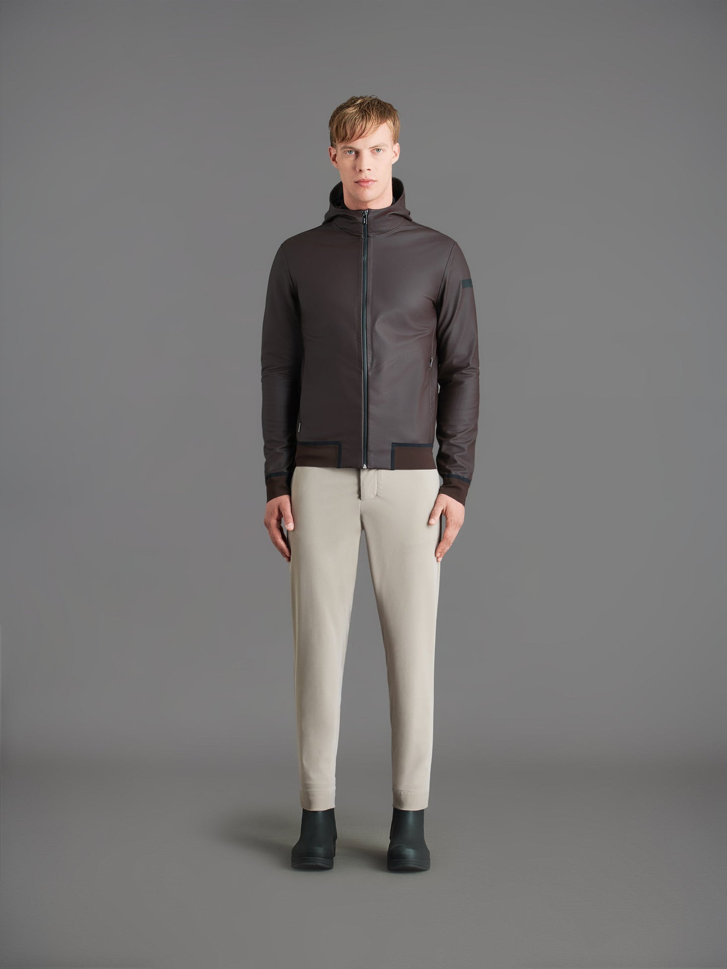 Rubber Hood Zip Soft Jkt