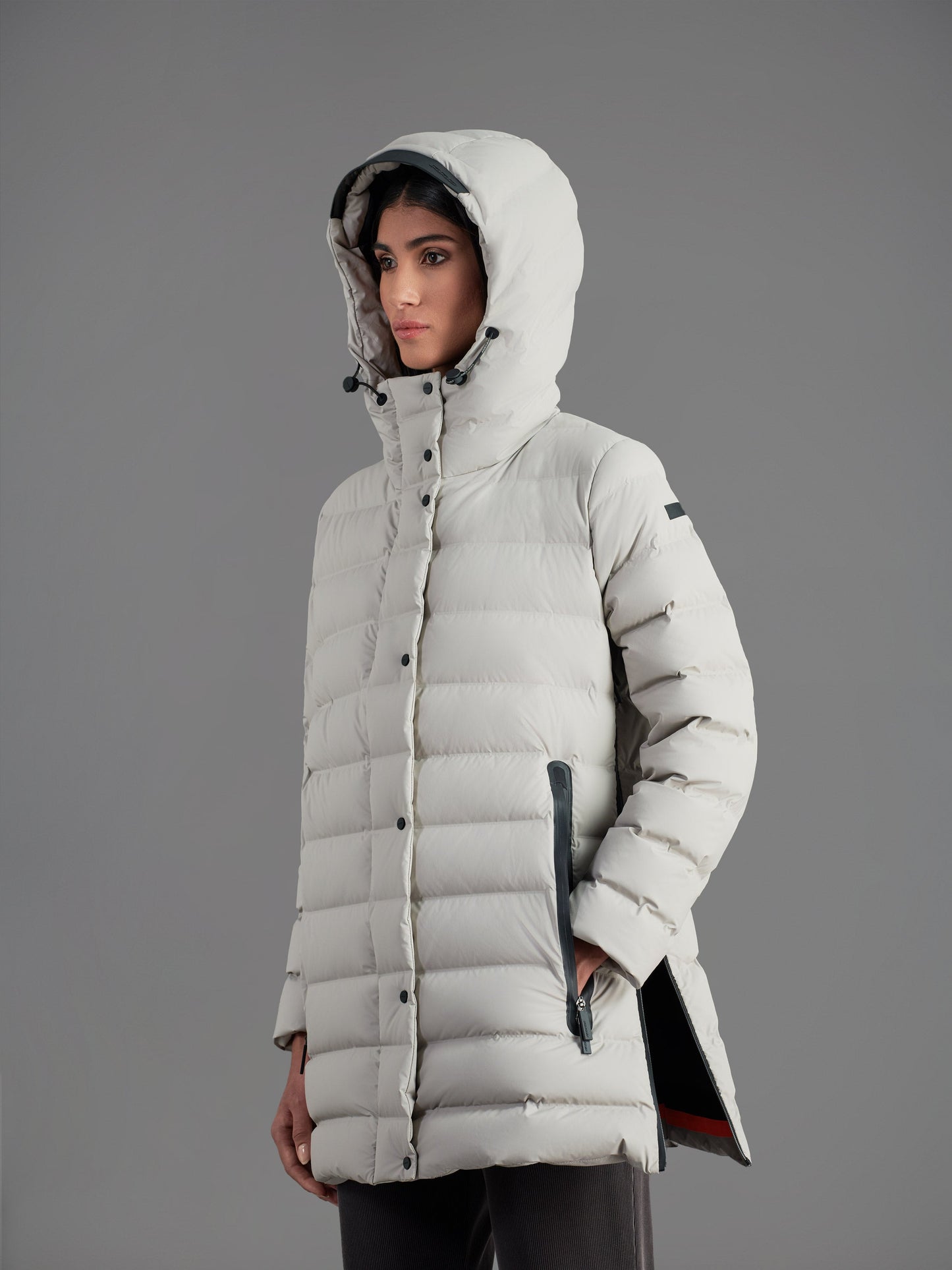 Rubber Tubic Parka Wom Jkt
