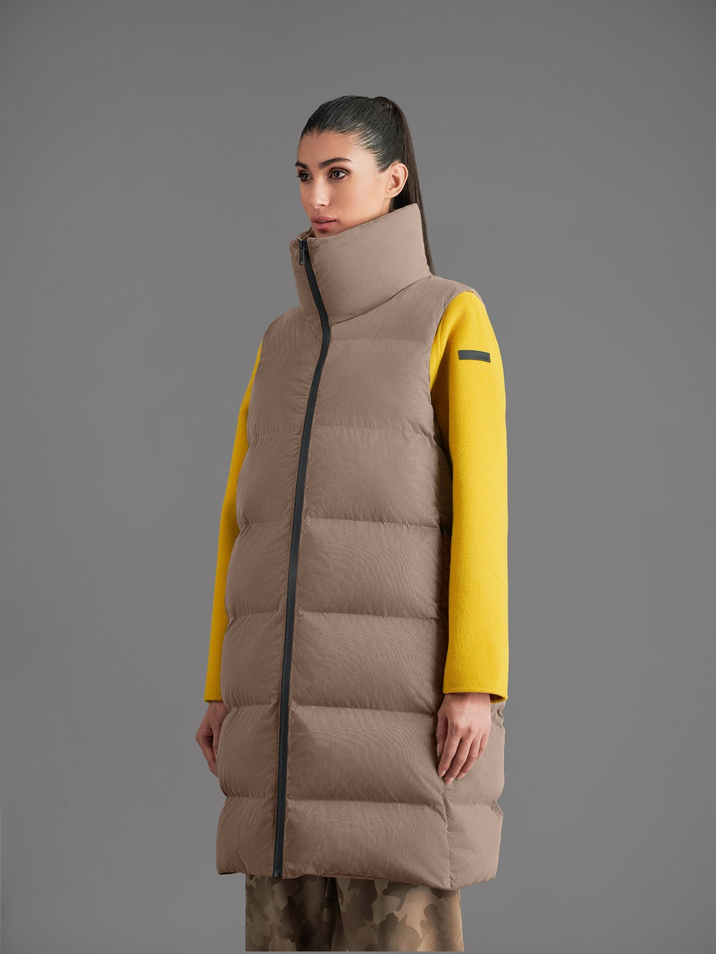 Cupro Tubic Sleeveless Wom Jkt
