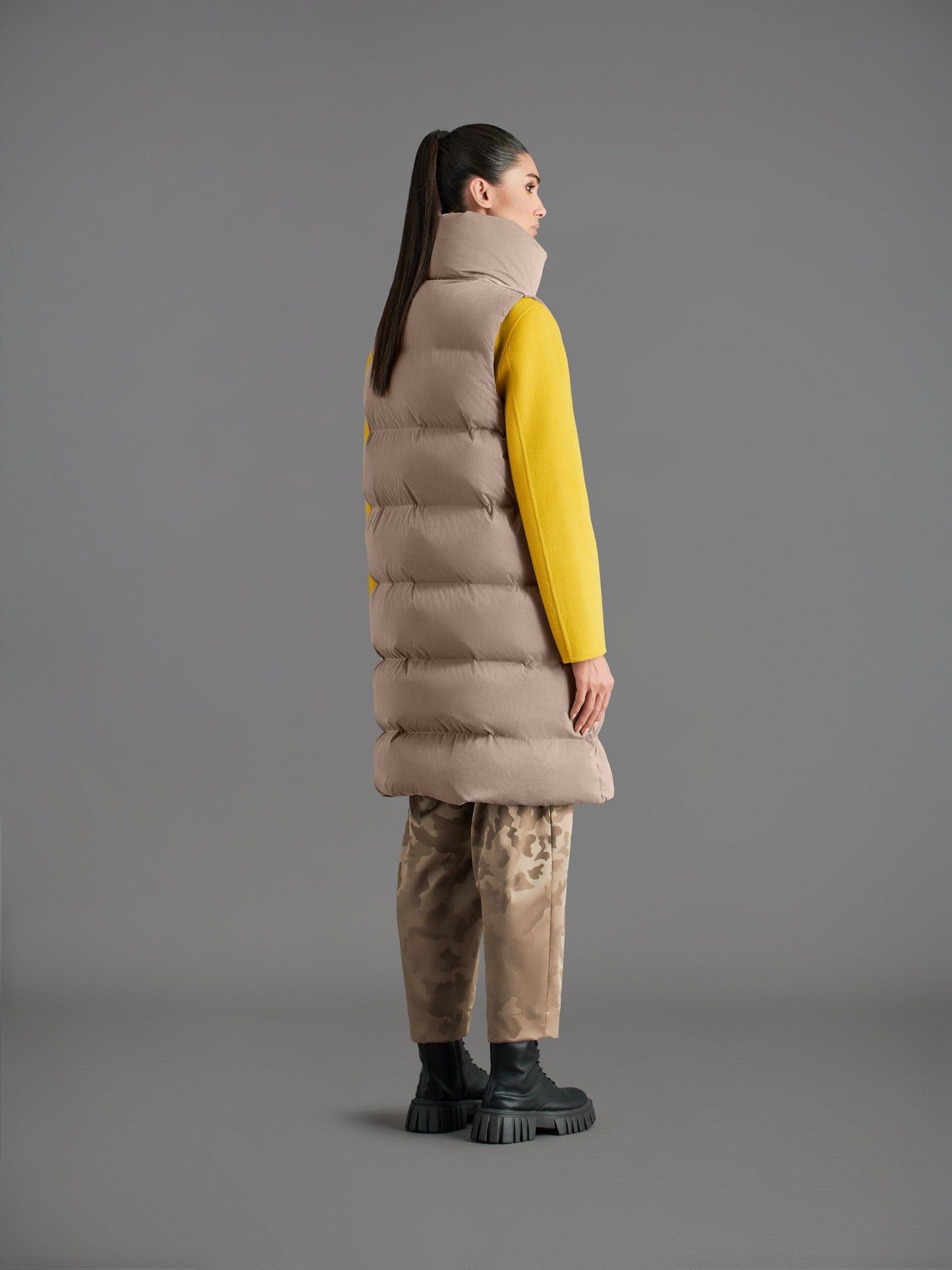 Cupro Tubic Sleeveless Wom Jkt
