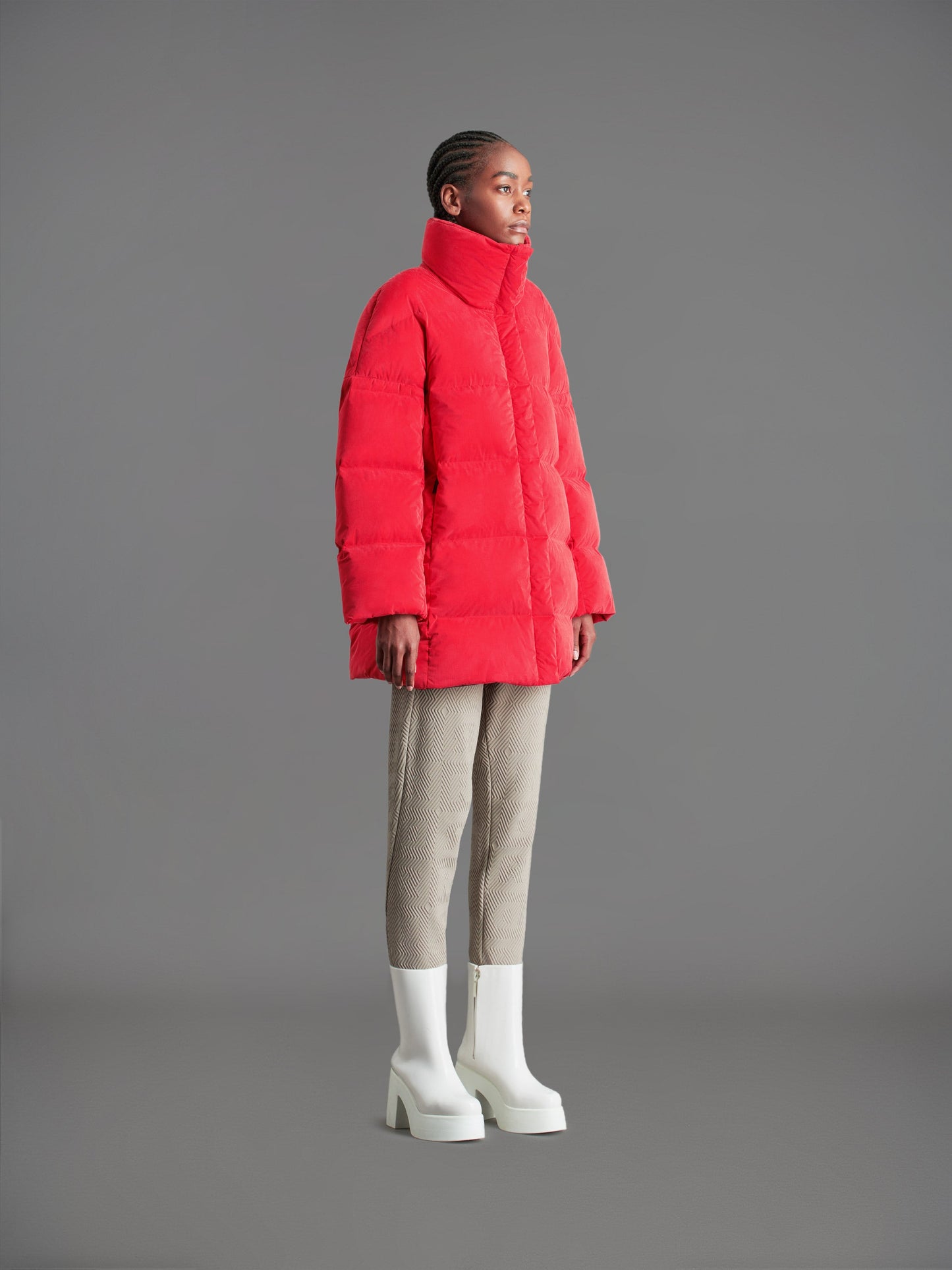 Cupro Tubic Coat Wom Jkt