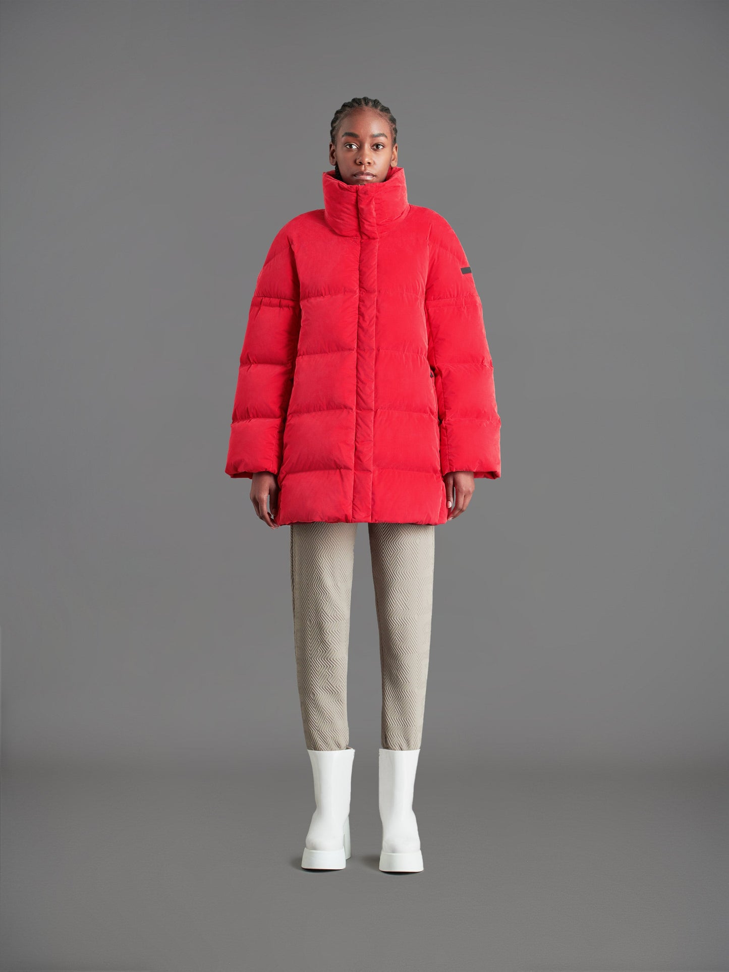 Cupro Tubic Coat Wom Jkt