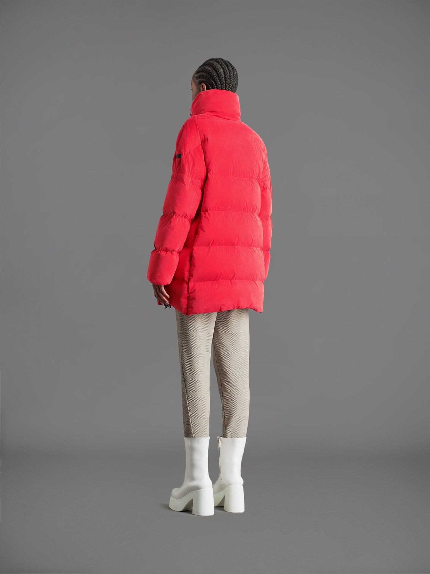 Cupro Tubic Coat Wom Jkt