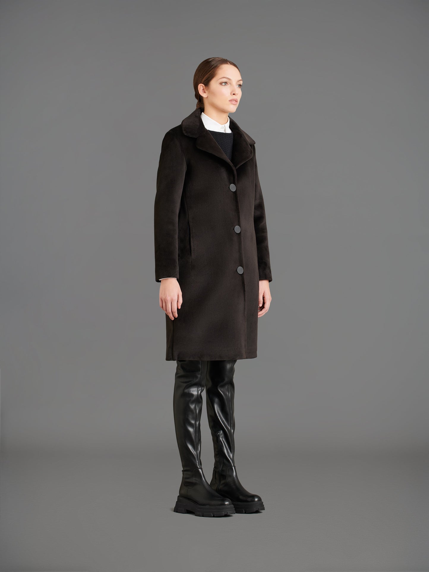 Velvet Neo Coat Over Wom Jkt