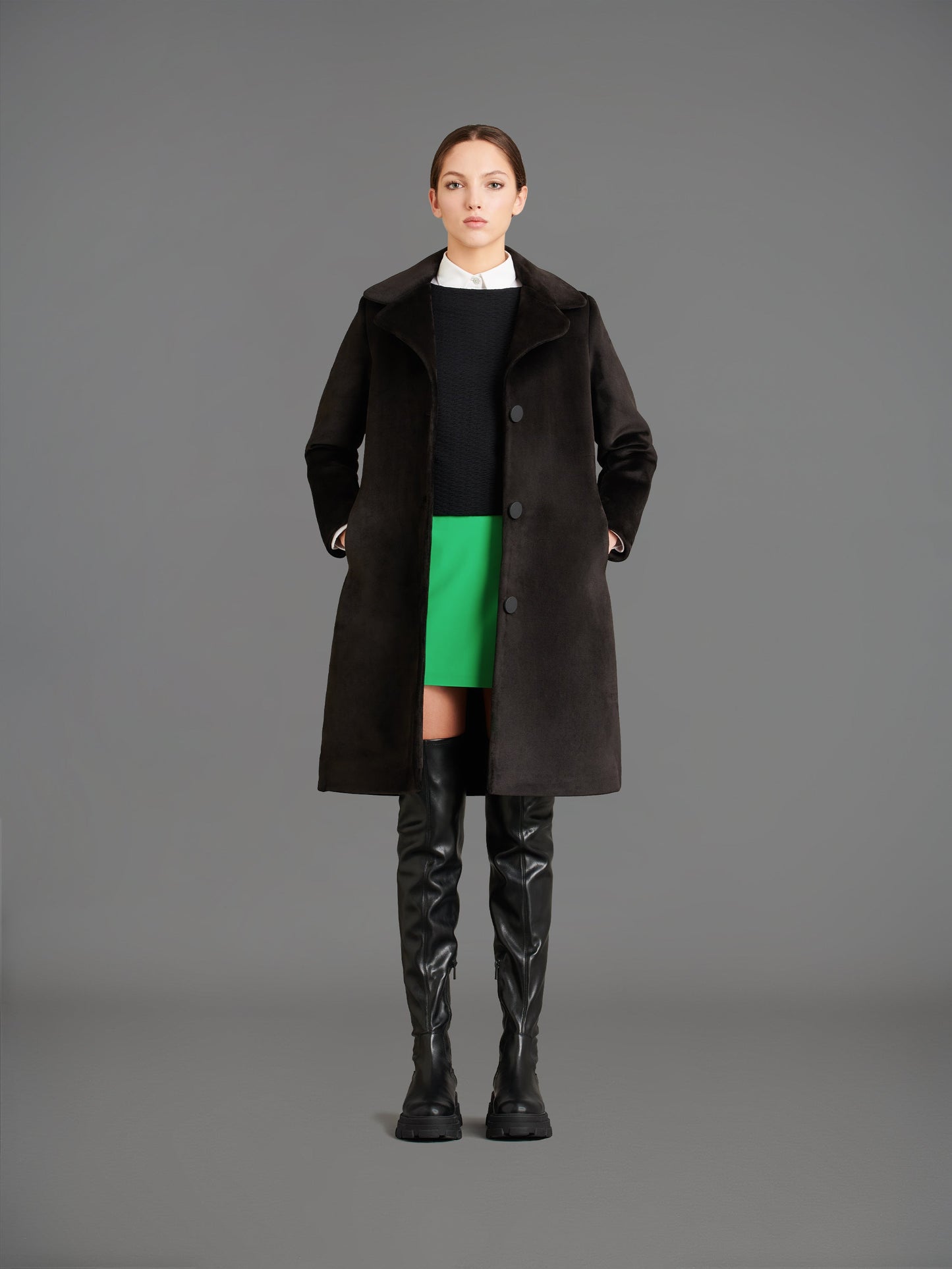 Velvet Neo Coat Over Wom Jkt