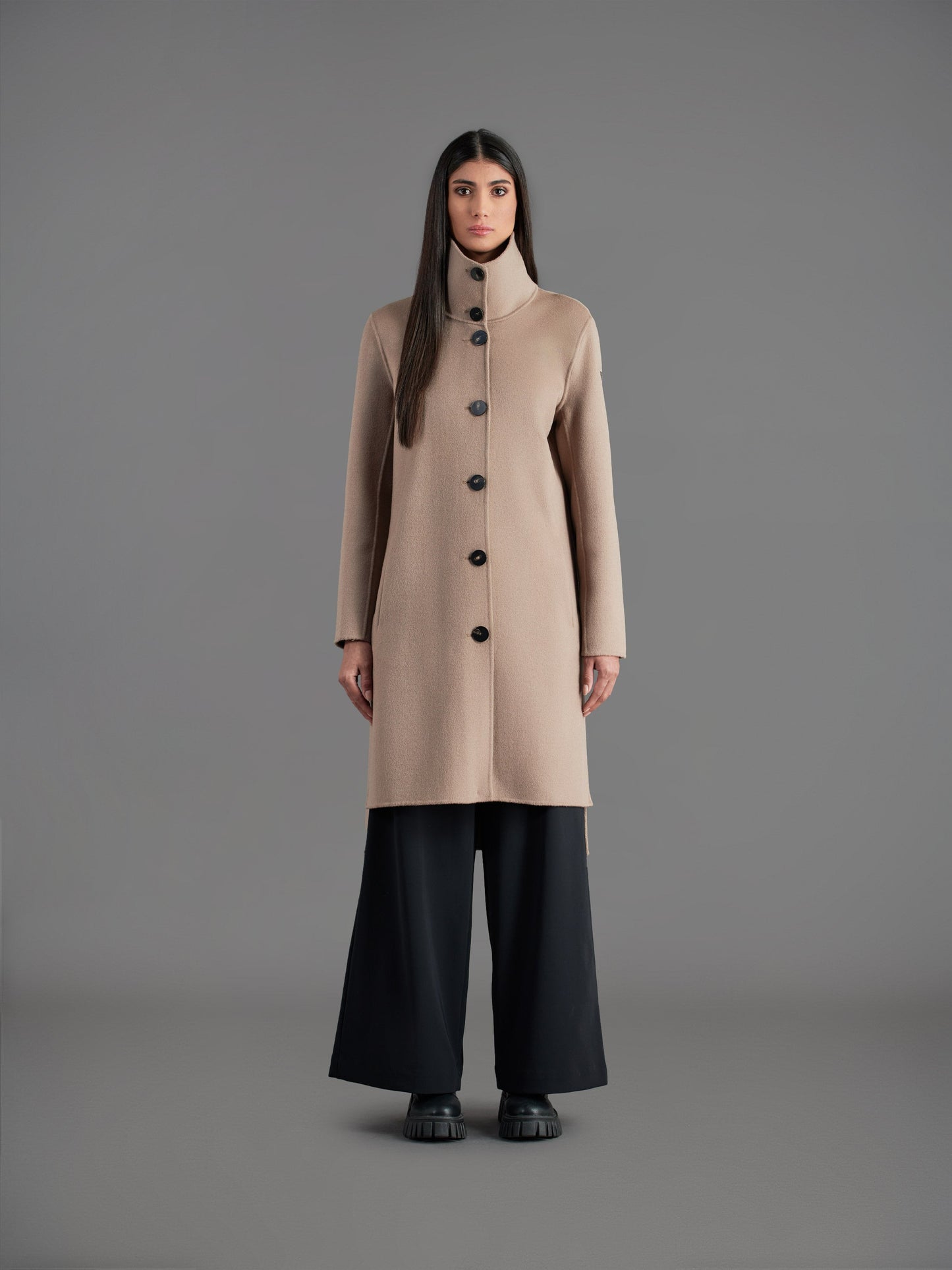 Wool Double Duck Coat Wom Jkt