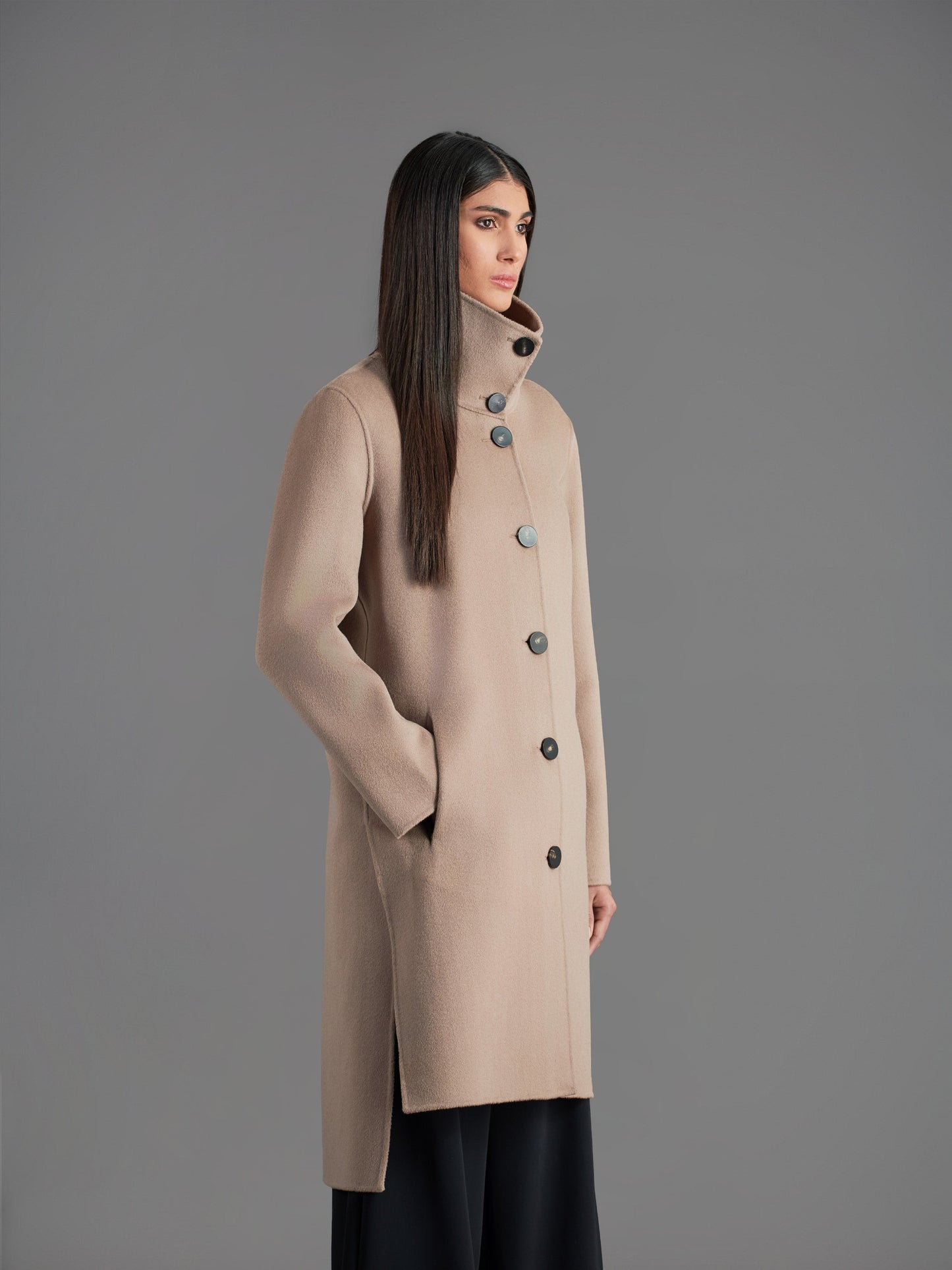 Wool Double Duck Coat Wom Jkt