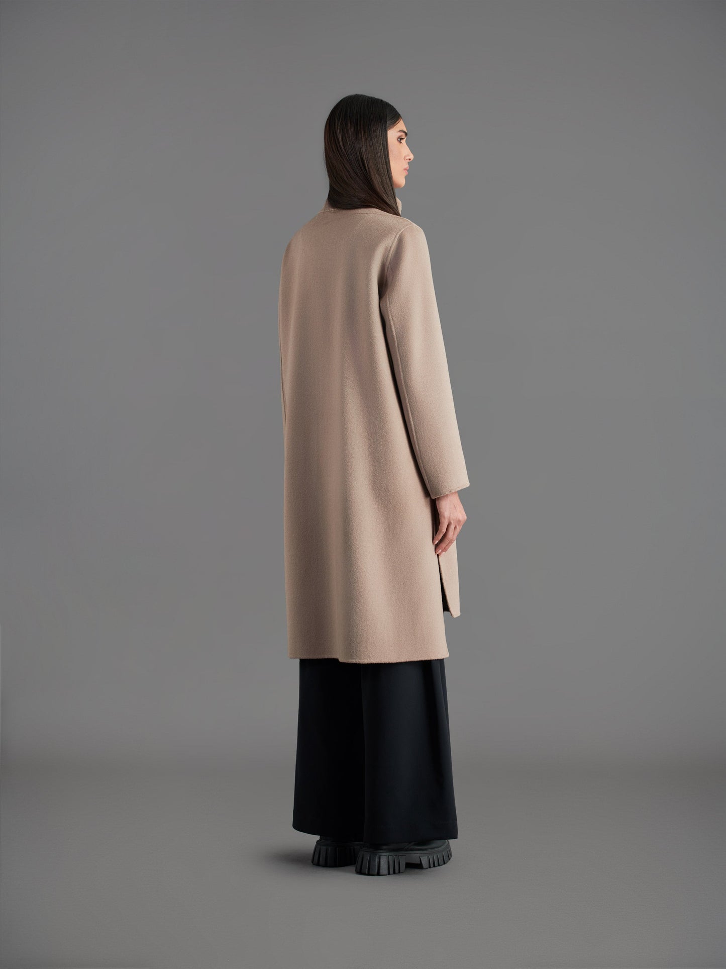 Wool Double Duck Coat Wom Jkt