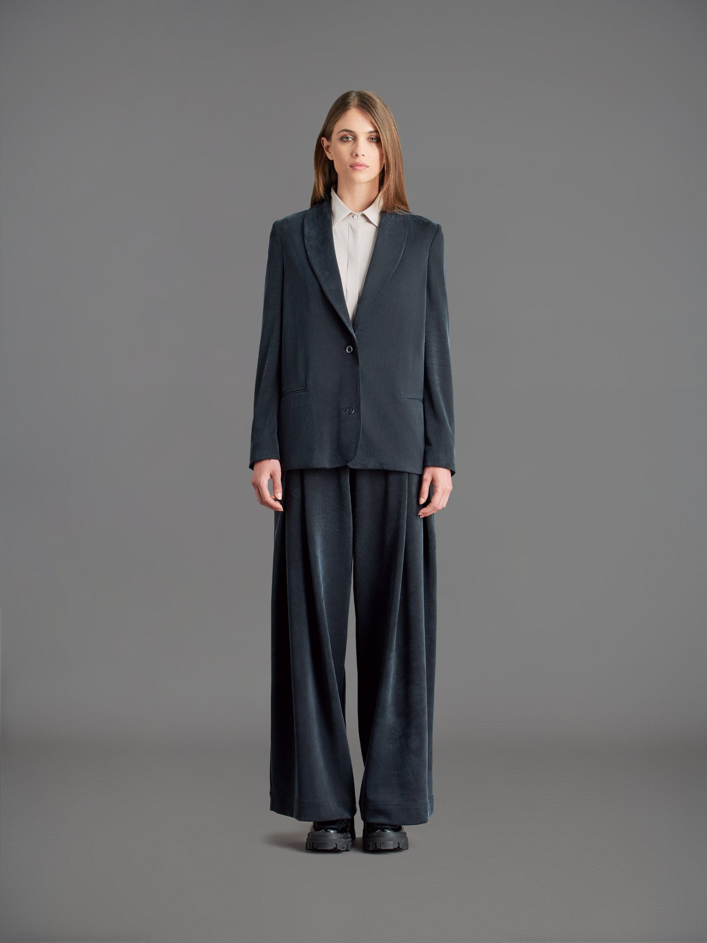 Cupro Smoke Wom Blazer