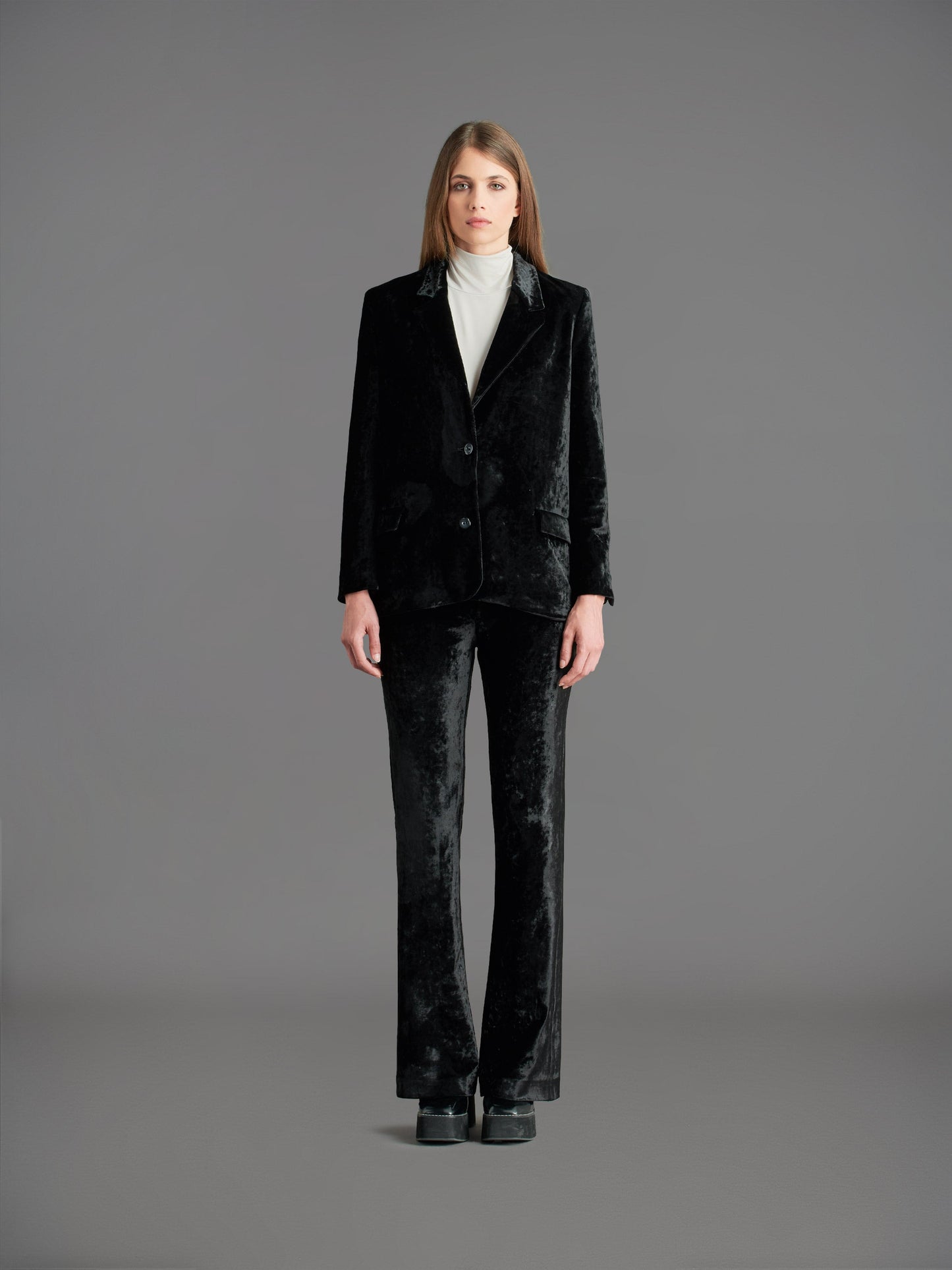 Velvet Night Smoke Wom Blazer