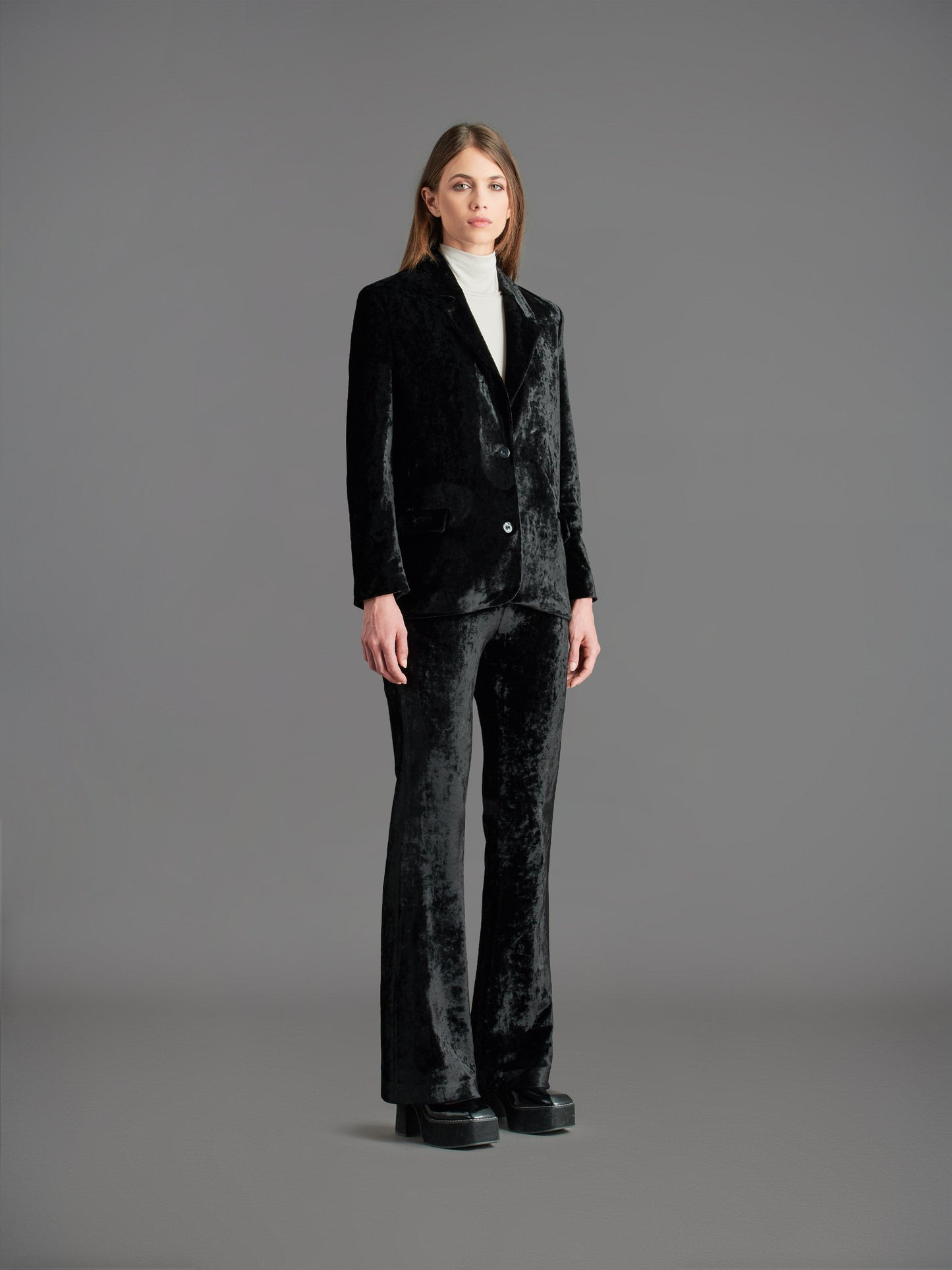 Velvet Night Smoke Wom Blazer