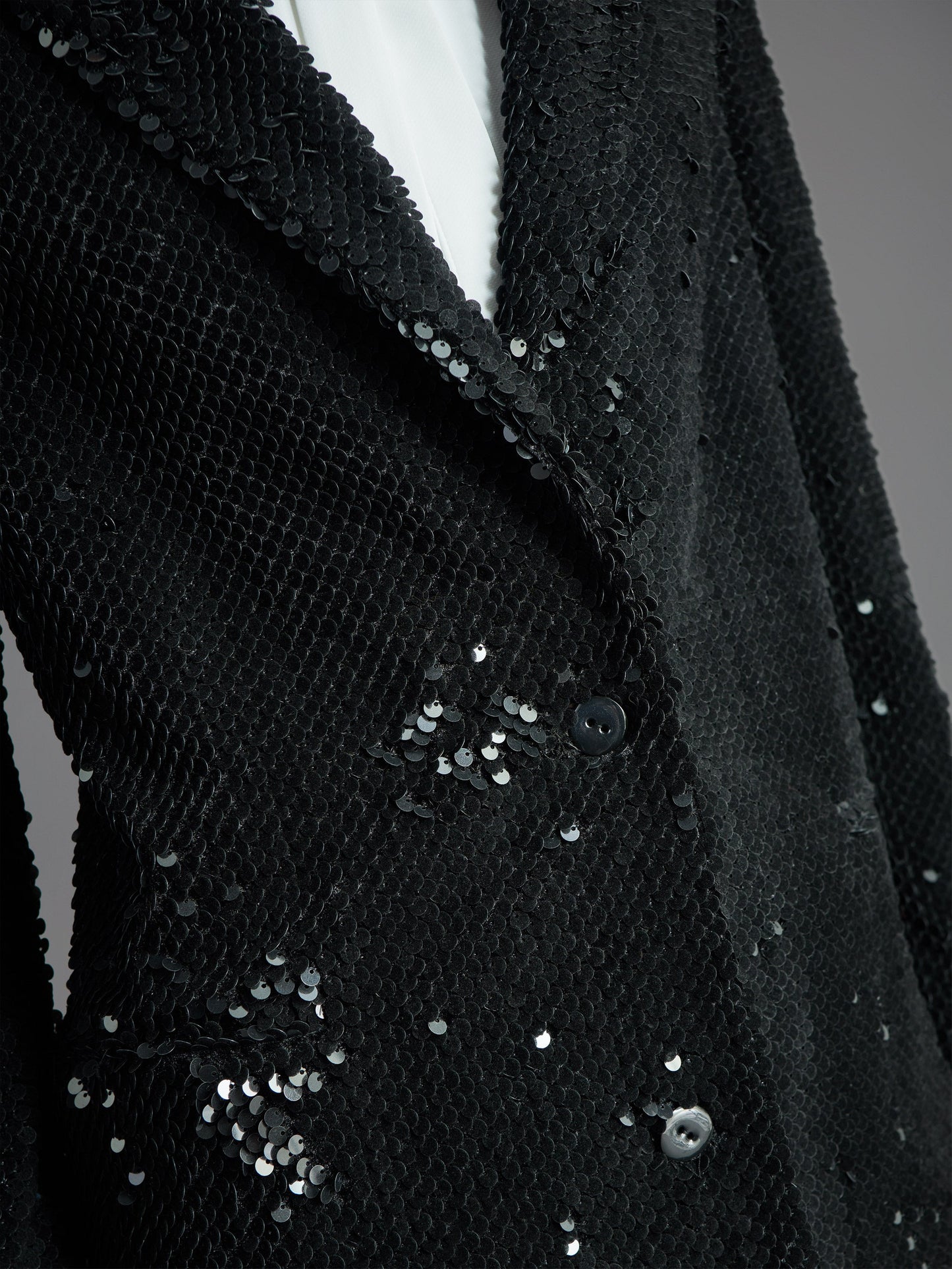 Paillettes Night Smoke Wom Blazer