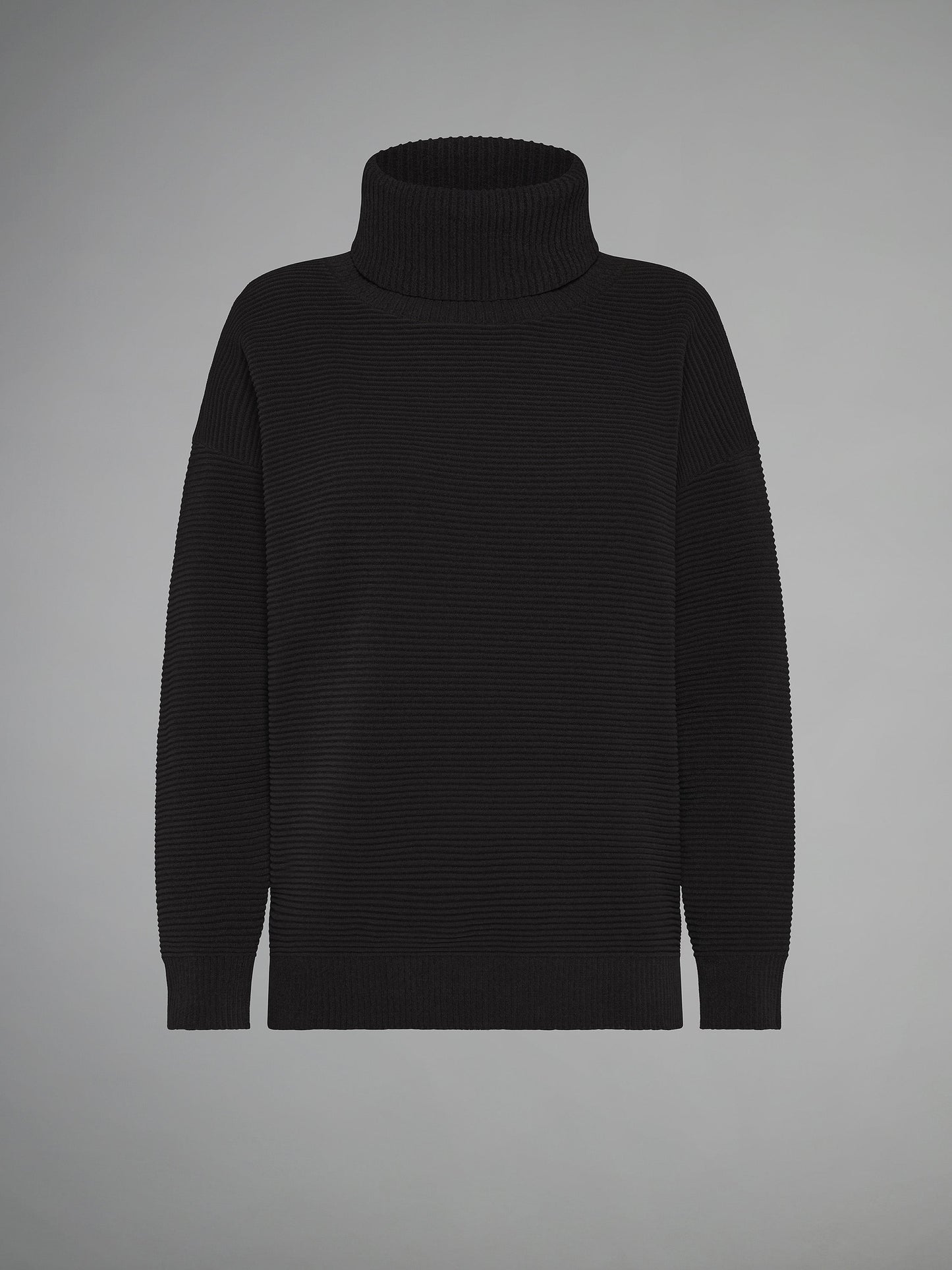 Velvet Ottoman Turtleneck Wom Knit