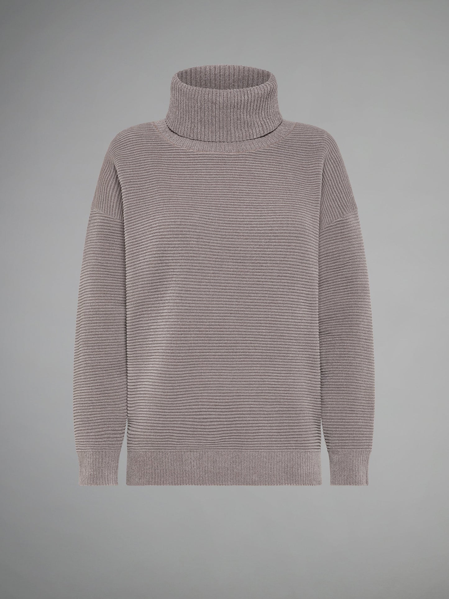 Velvet Ottoman Turtleneck Wom Knit