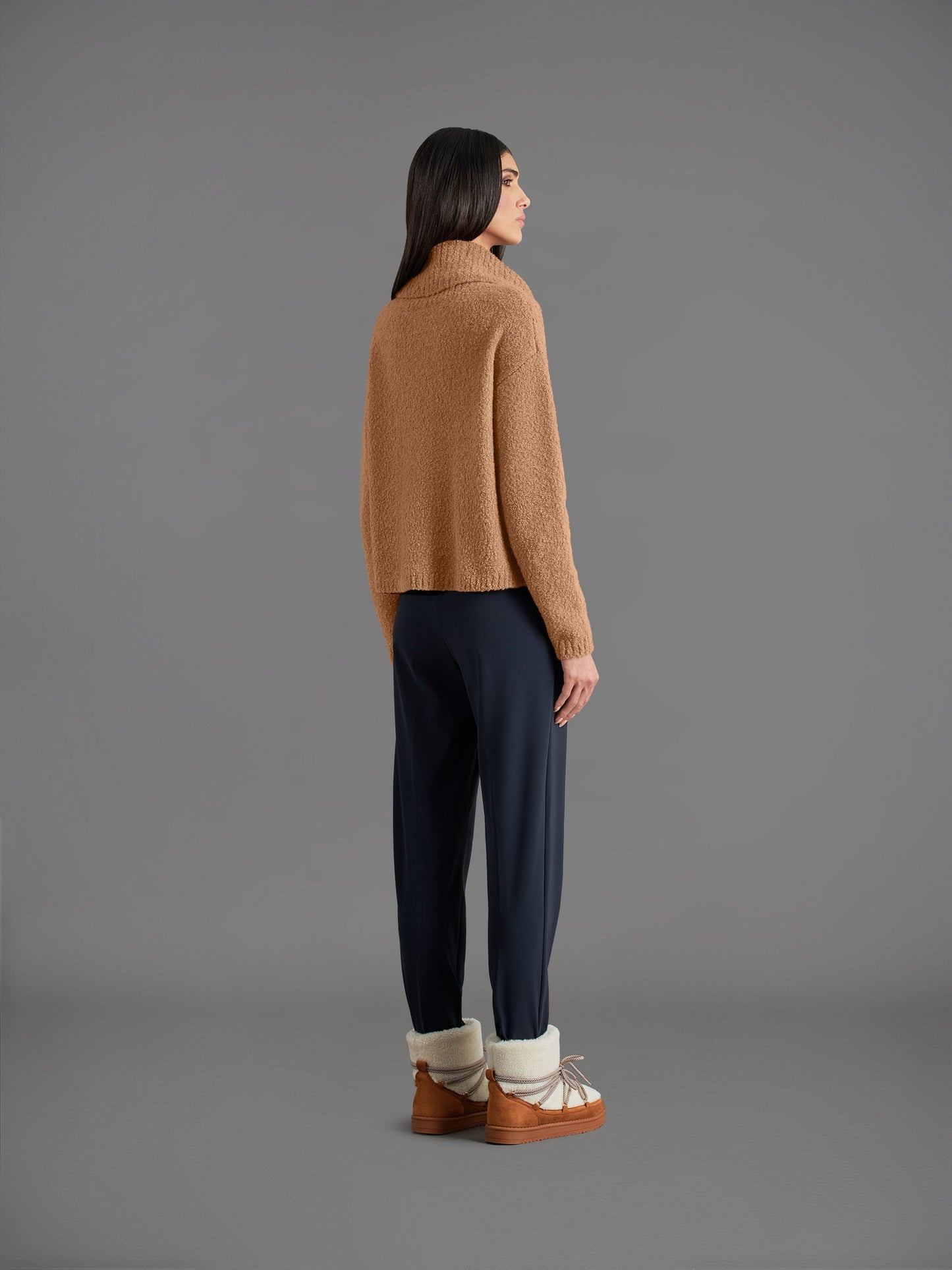 Bouclè Turtleneck Wom Knit