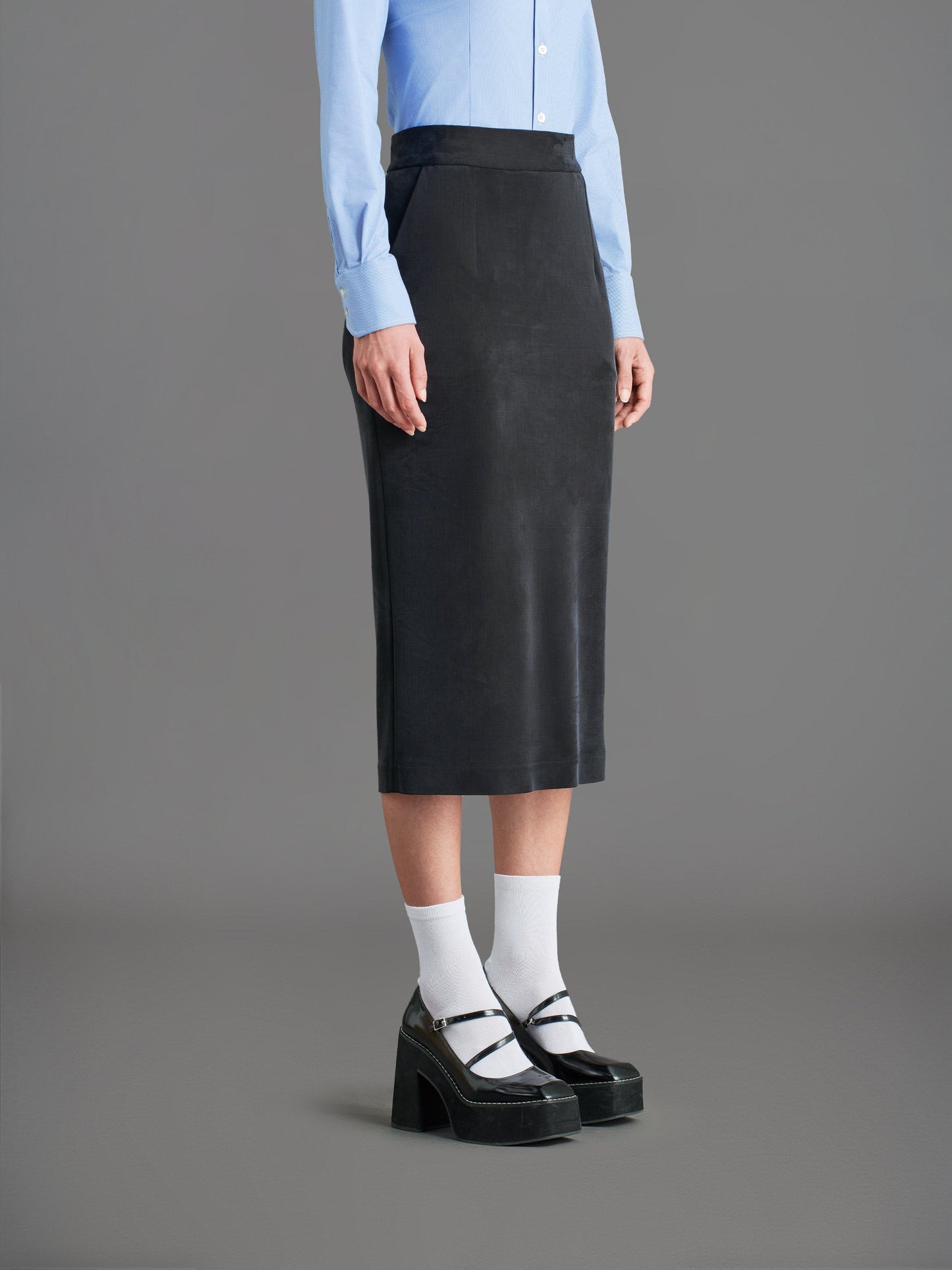 Cupro Wom Skirt