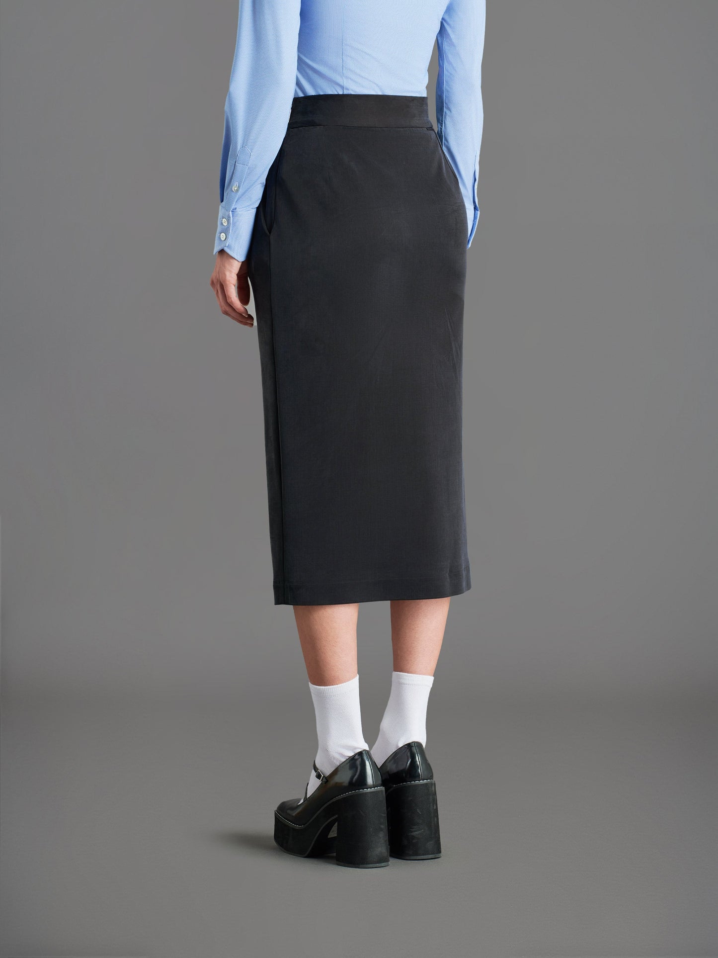Cupro Wom Skirt