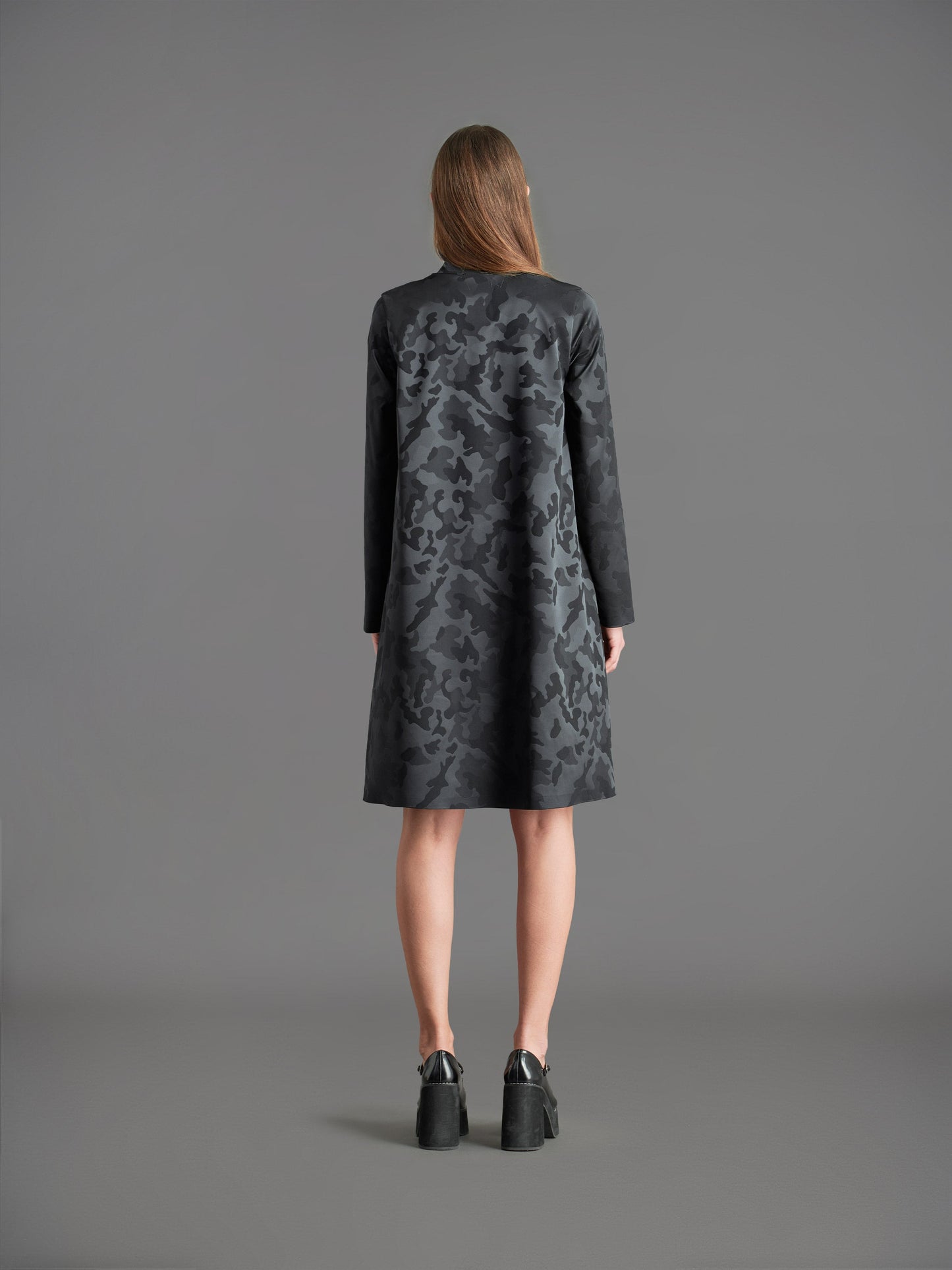 Dolly Camo Turtleneck Wom Dress