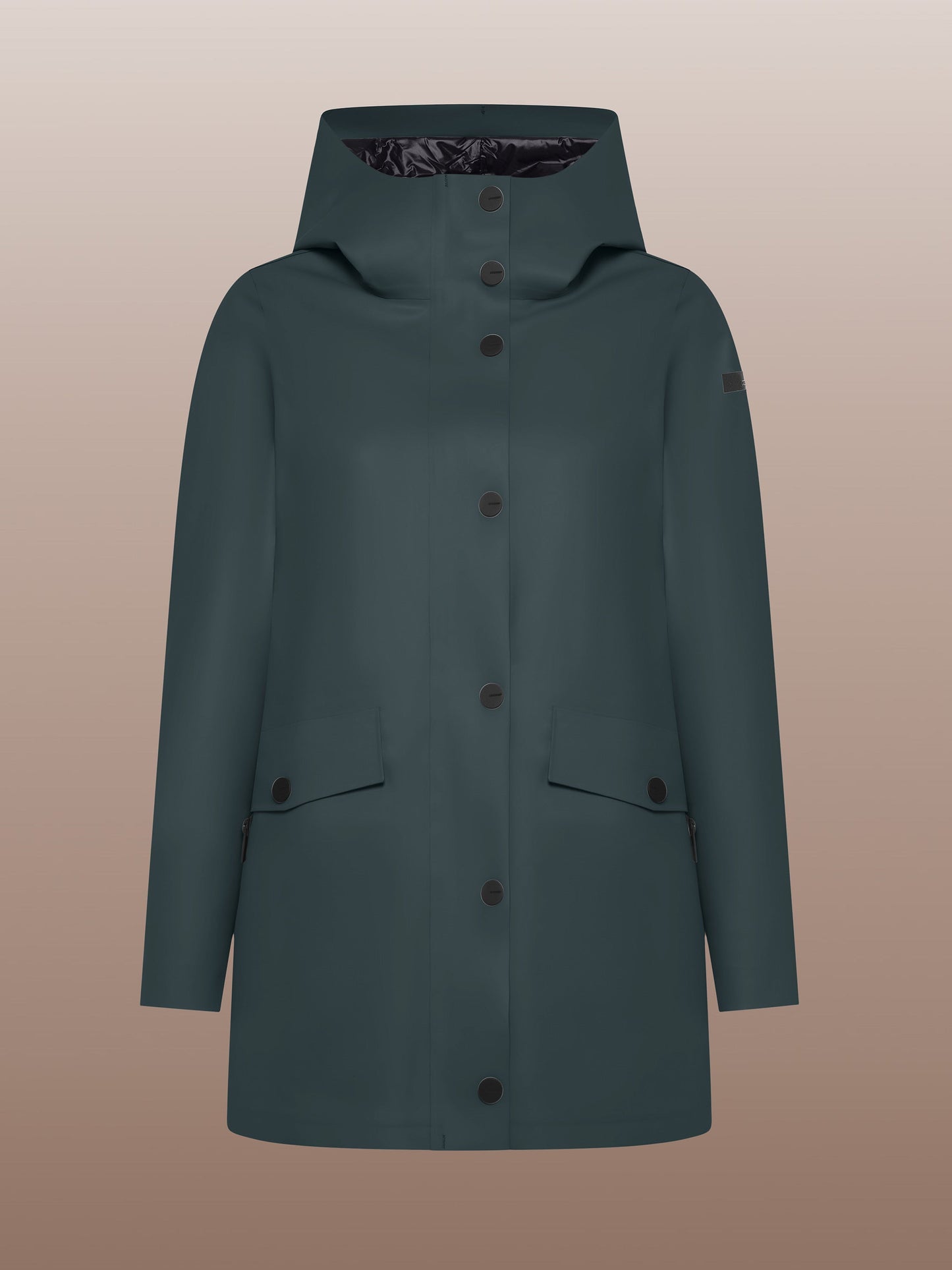 Rubber Double Parka Wom Jkt